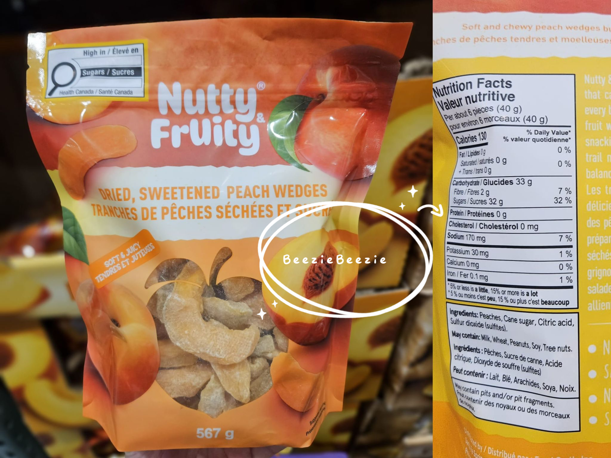 (預購) Nutty & Fruity 蜜桃果乾 (567g)