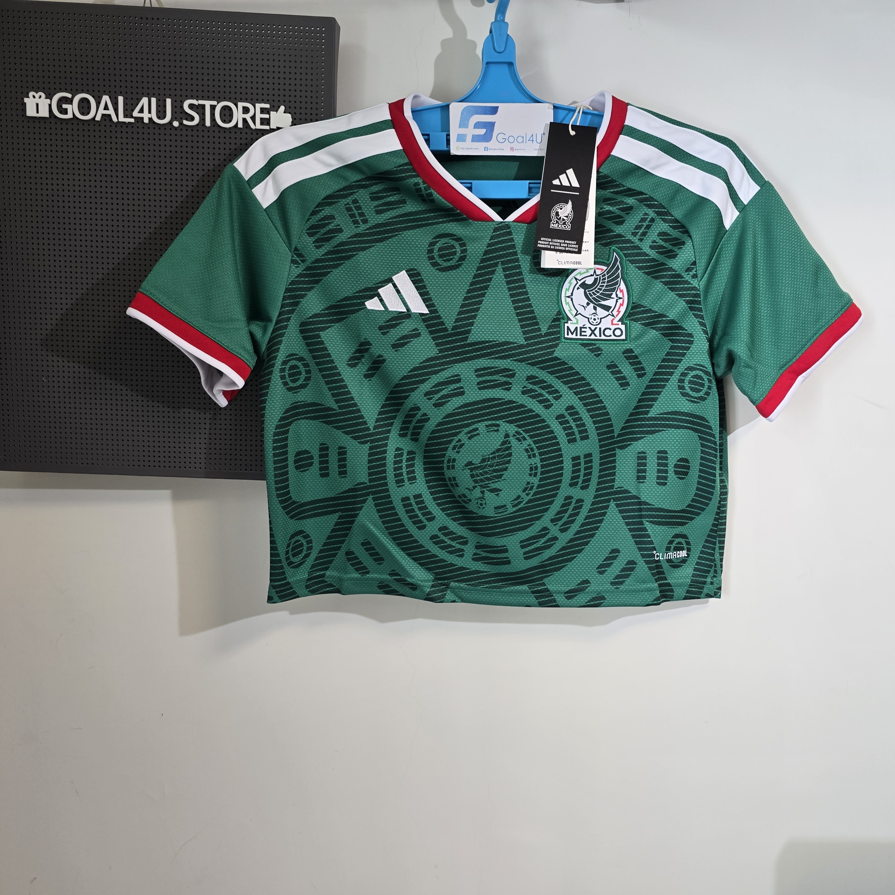 Adidas Mexico 墨西哥 2025-26 女裝短版主場球衣 (可加臂章) KE9975