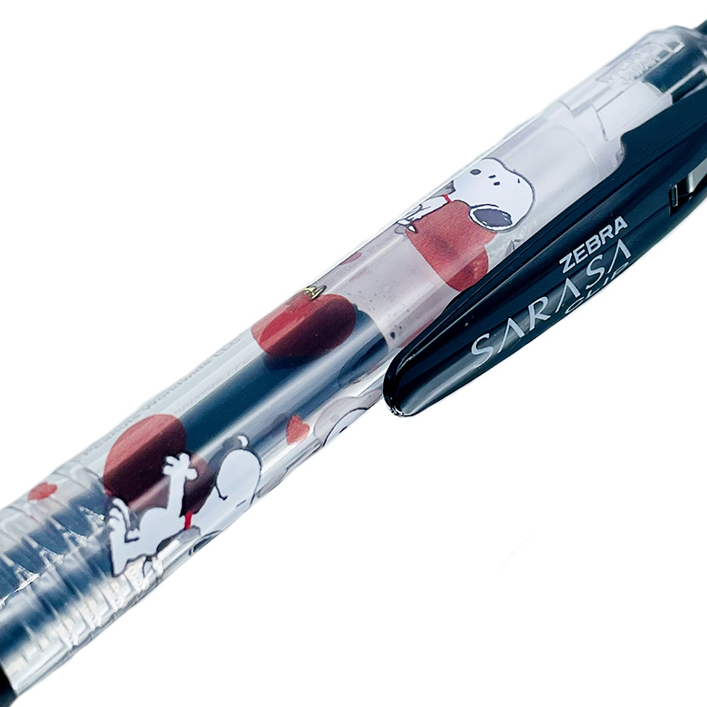 現貨｜【一套3枝】Snoopy Woodstock 日本製 Zebra SARASA CLIP 0.5mm 黑色 啫喱筆 套裝 (307183)