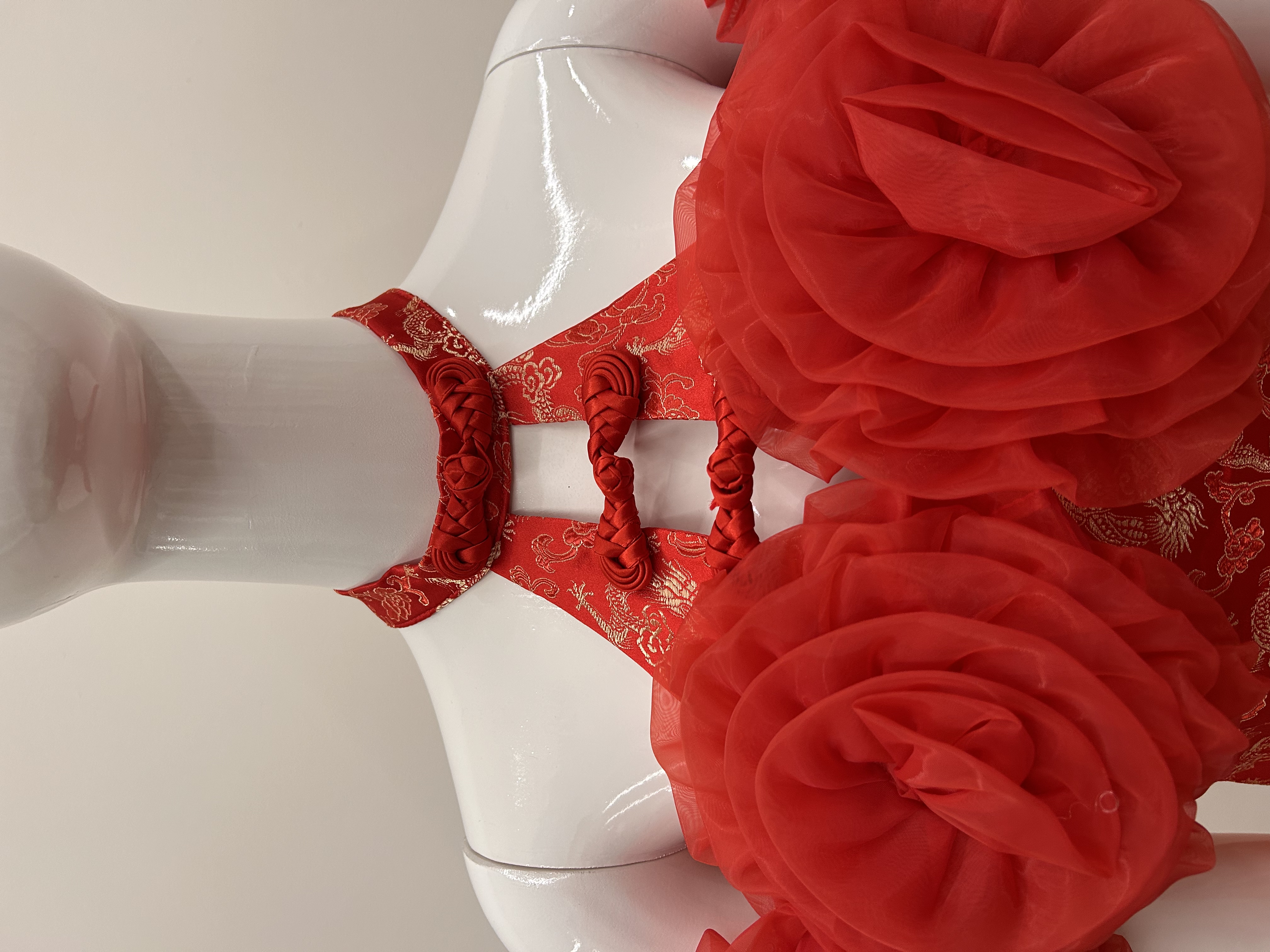 586.WB Off Shoulder Flower Dress