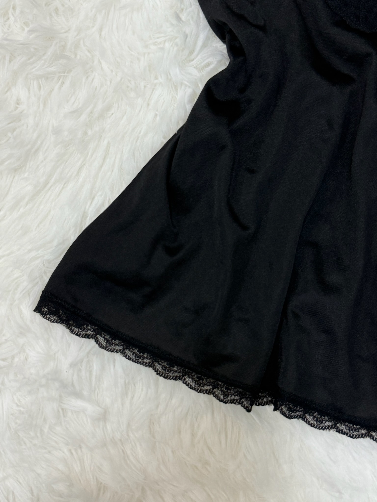 Coquette Black Satin & Lace Camisole