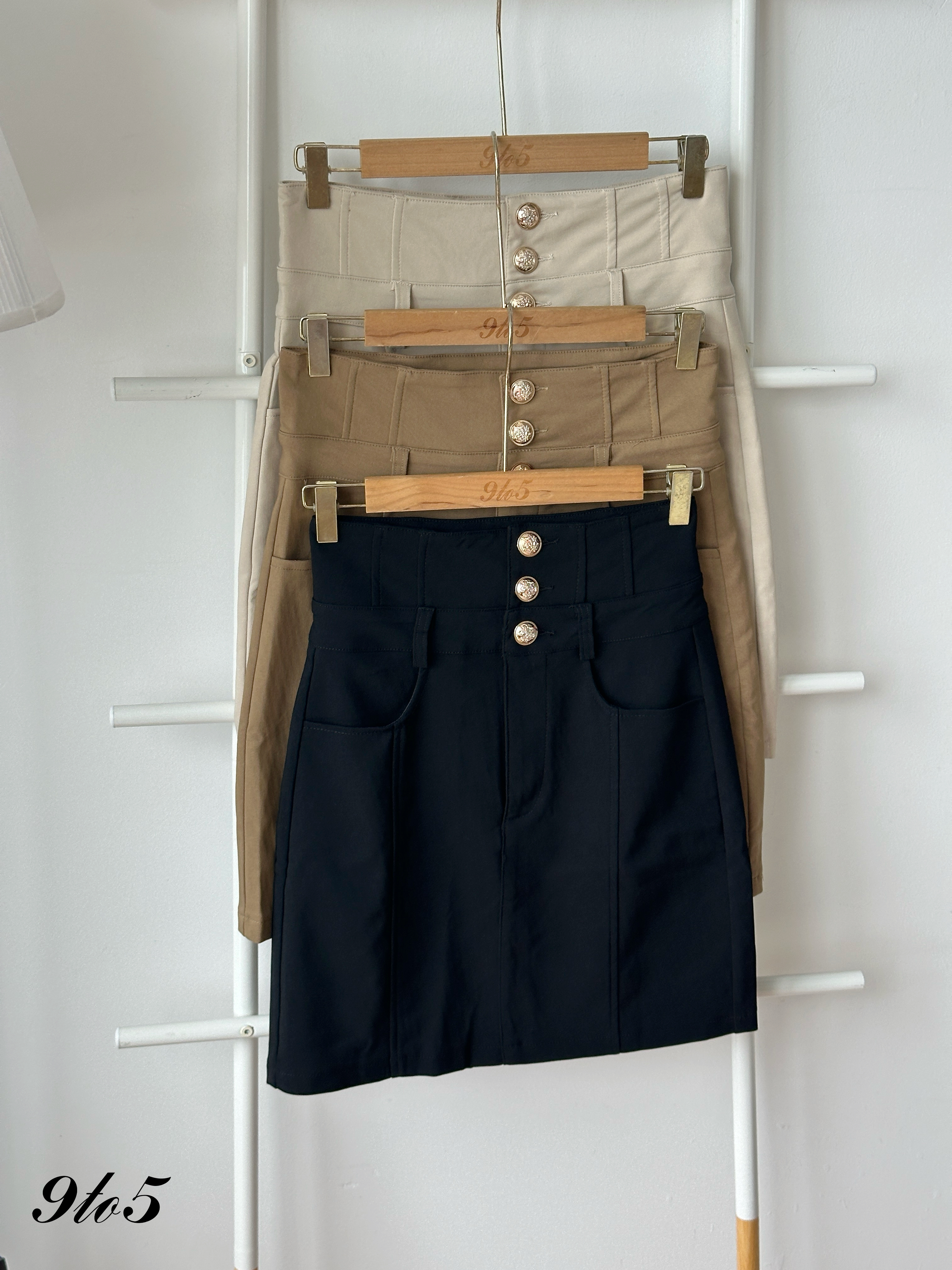 S1996 High Waisted Pencil Skirt - 3 Colors 