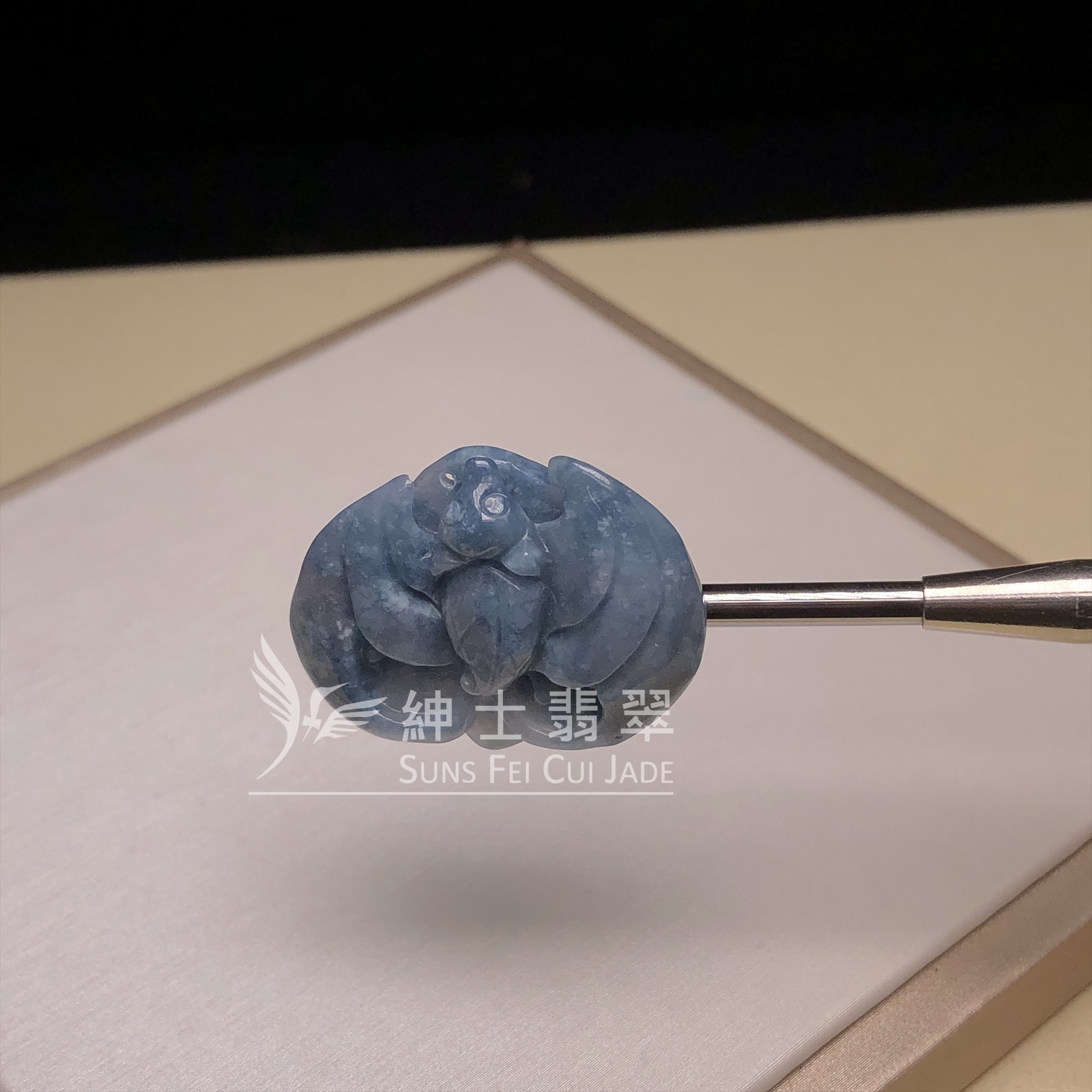 茄紫飄藍花福鼠  B08457