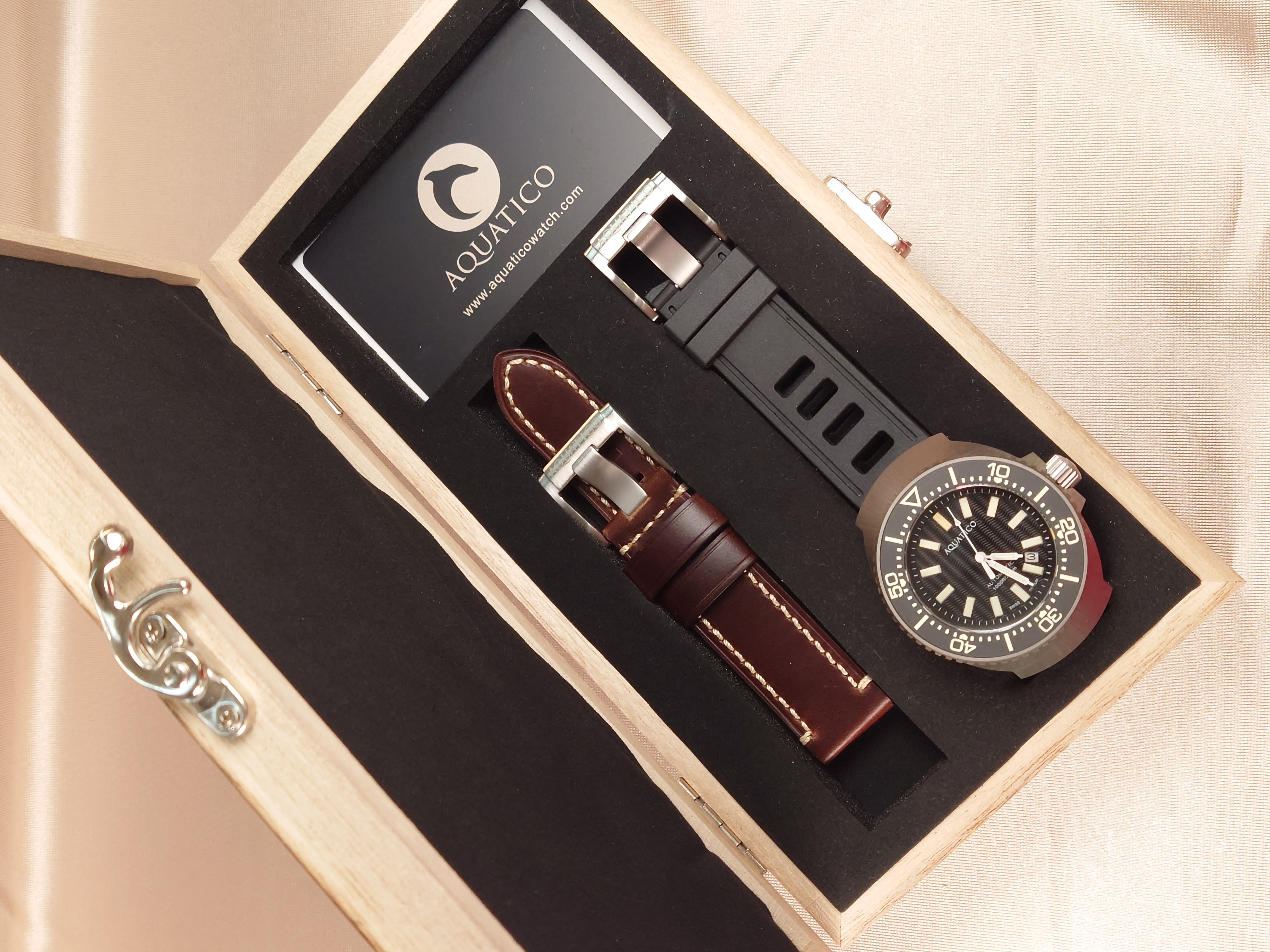 Aquatico T100 Super Marine Titanium Tritium 5 級鈦合金超級夜光機械錶