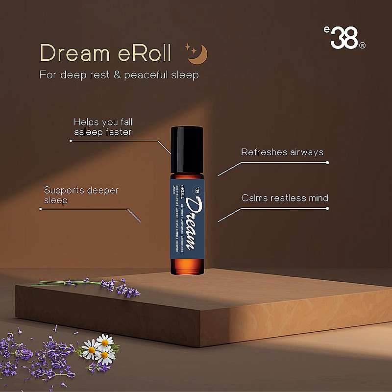 eROLL SERIES Prosperity Dream Calm Roll-On Essential Oils 3-Pack