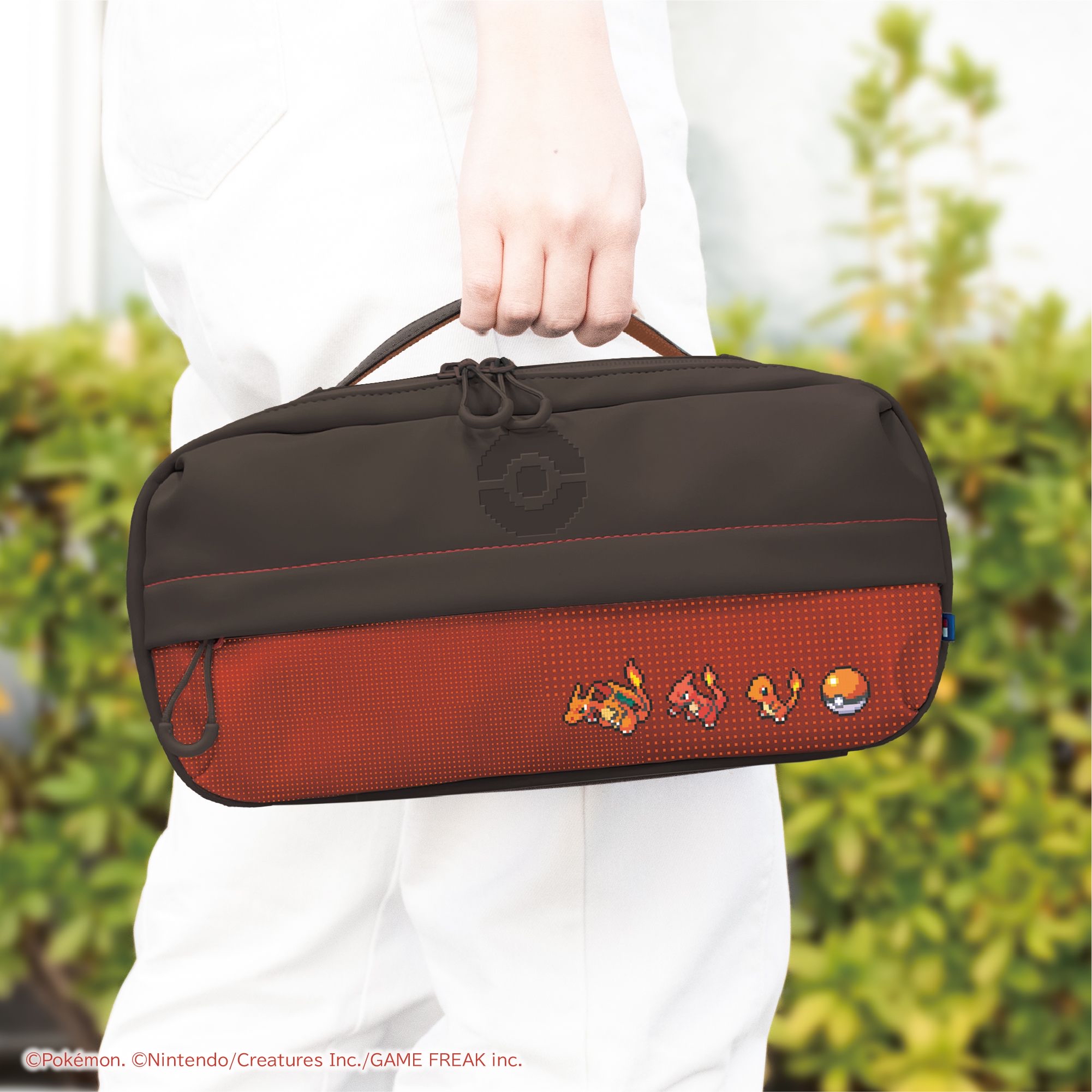HORI NS2 單肩包 寶可夢像素風紅 (NSX-190)        HORI NS2  Shoulder Bag Pokémon Pixel Art Red (NSX-190)