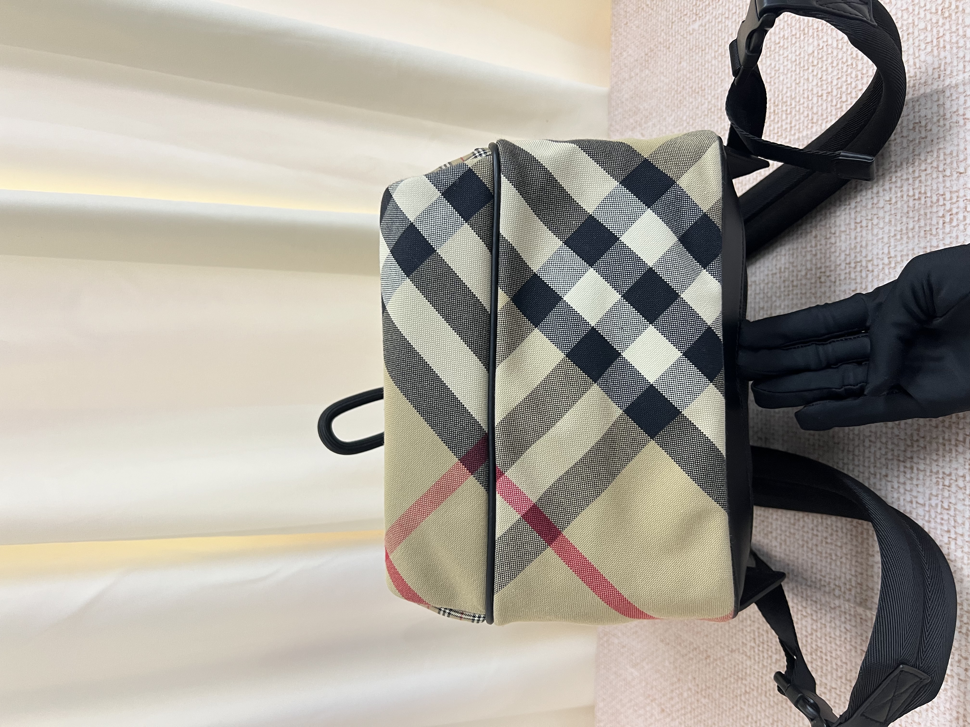 Pre-owned Burberry Kids Thomas 3D Teddy Check-Print Backpack/ Product Code: 26030207