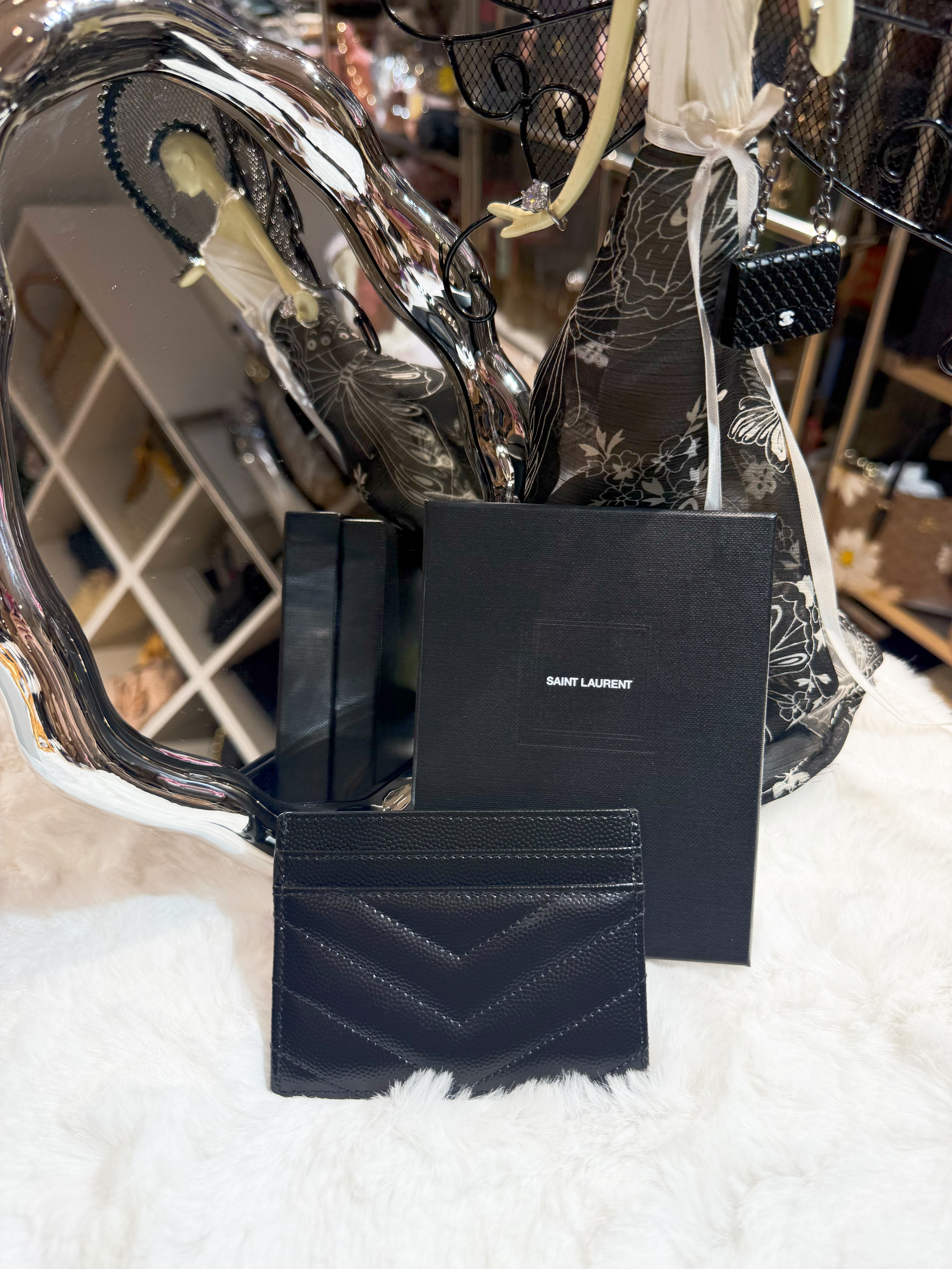 YSL card holder Cassandre/blk/S