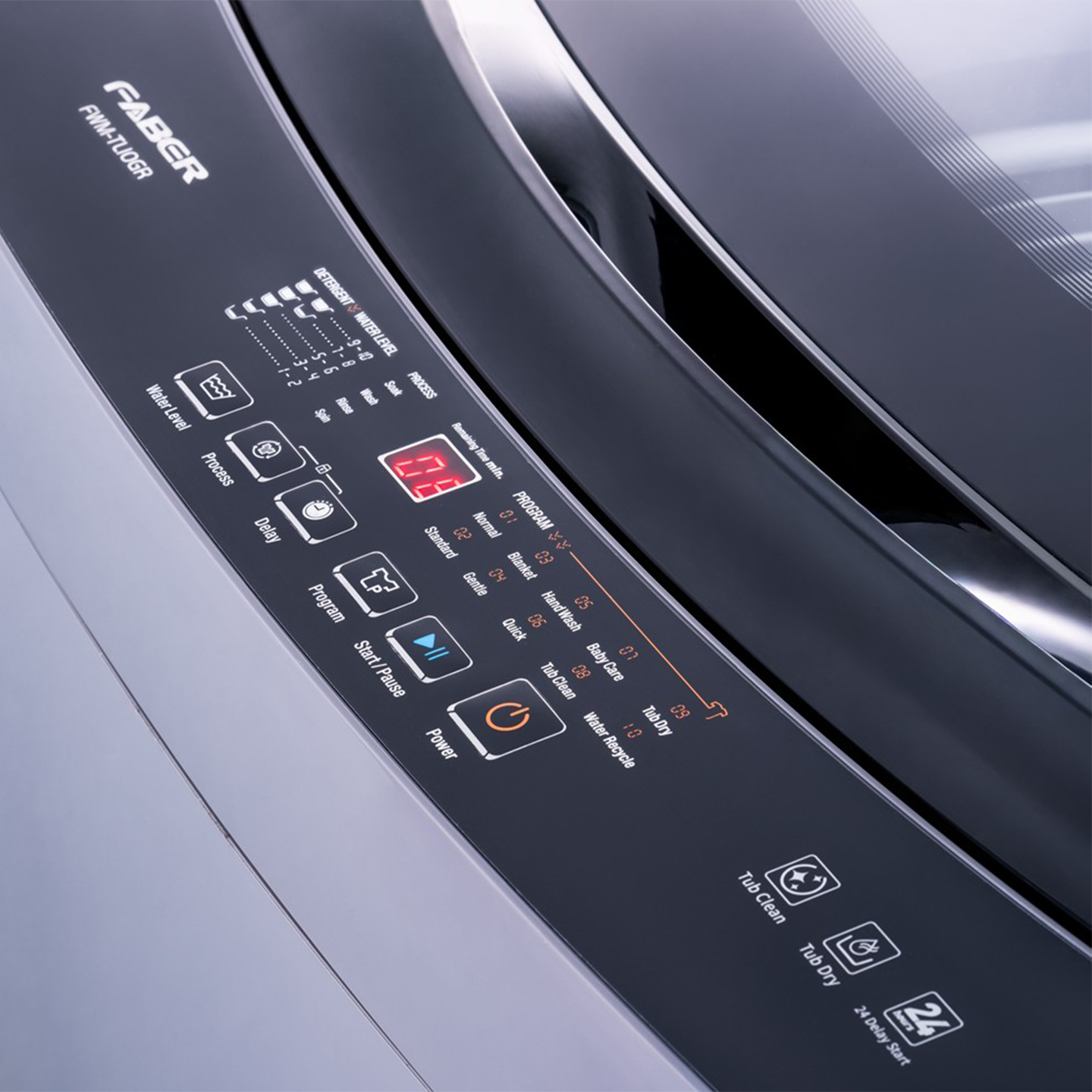 Faber 9kg Top Load Washing Machine FWM TL90GR