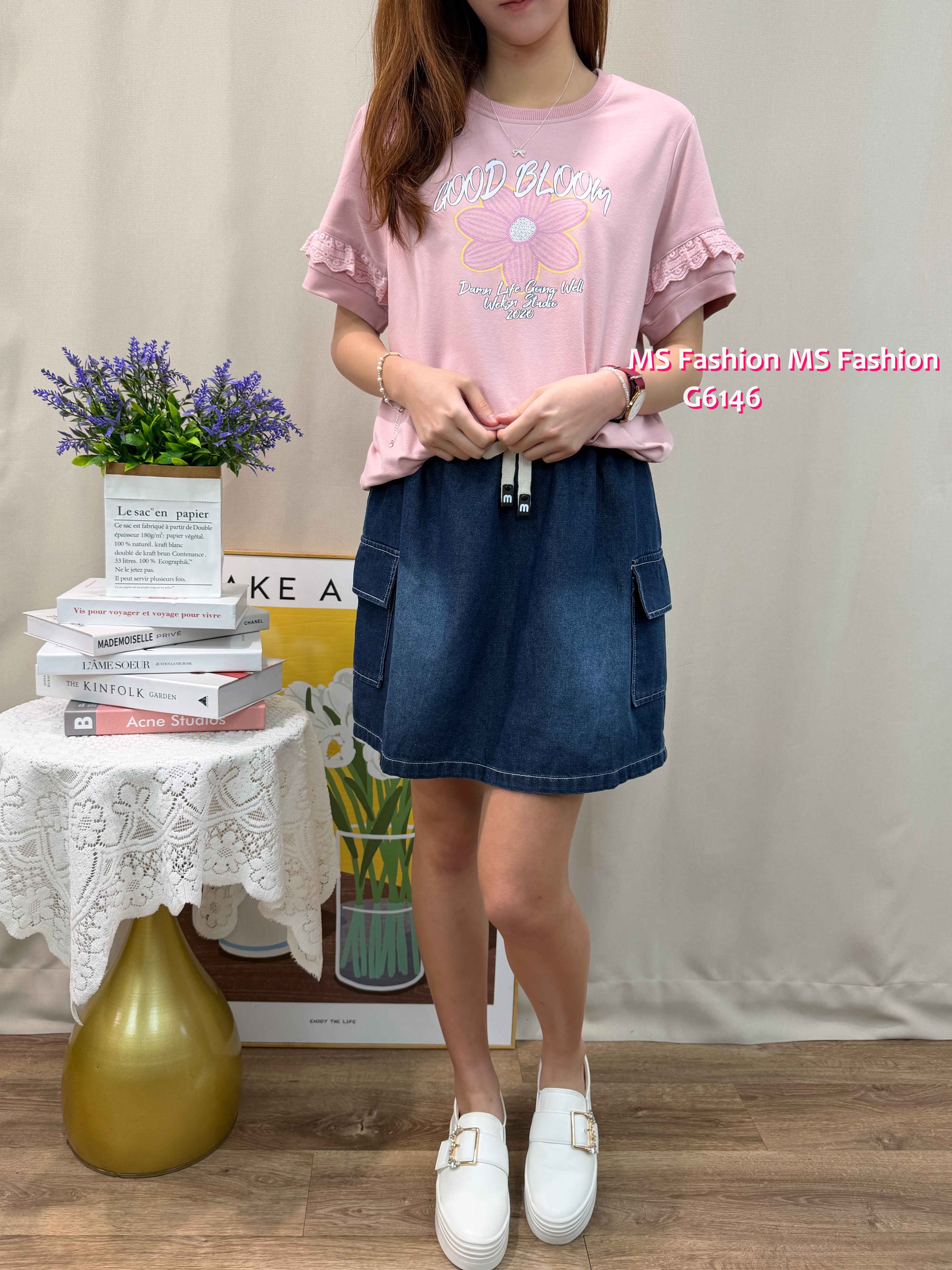 G6146 韓國🇰🇷花花字母top