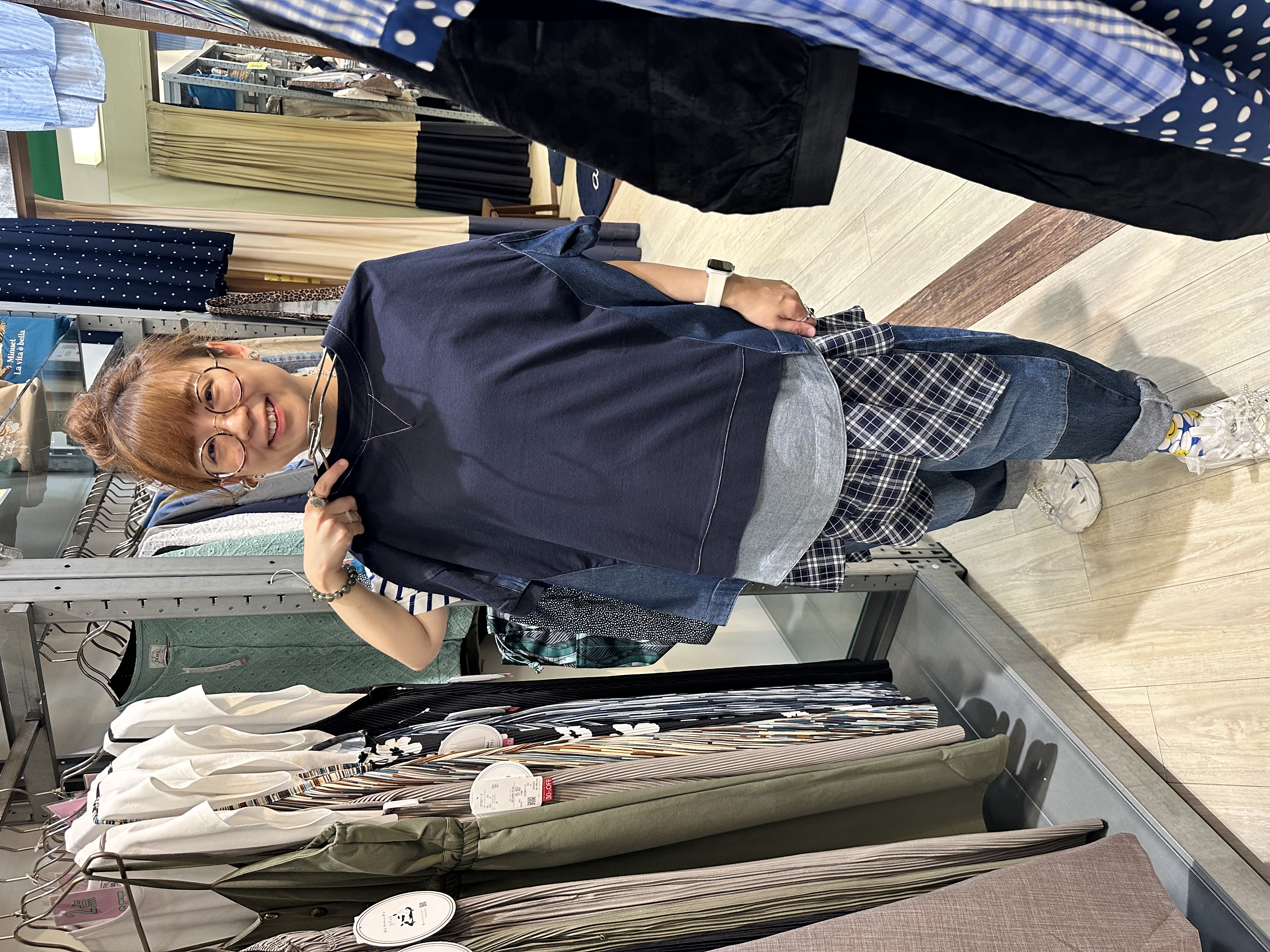拼款衫
