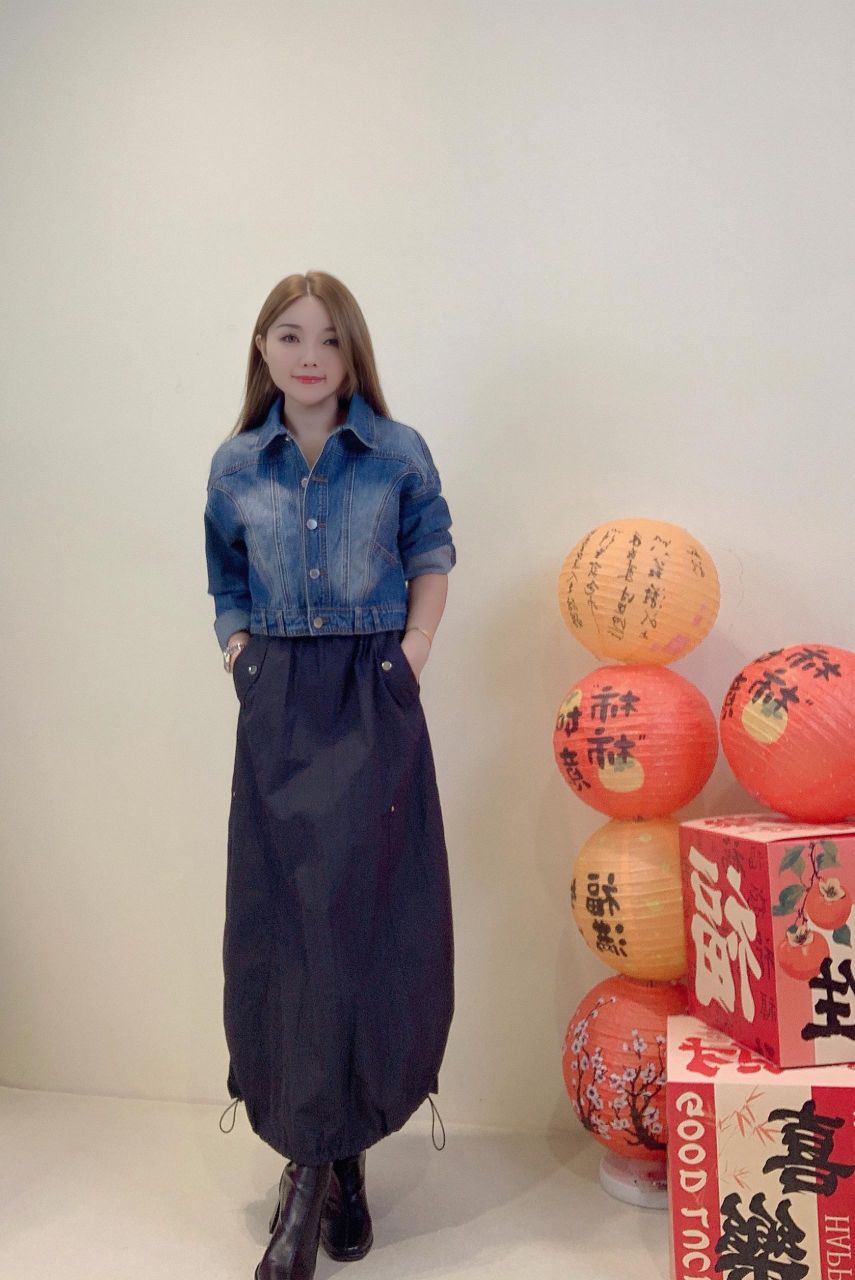 休闲A字半裙 S0115