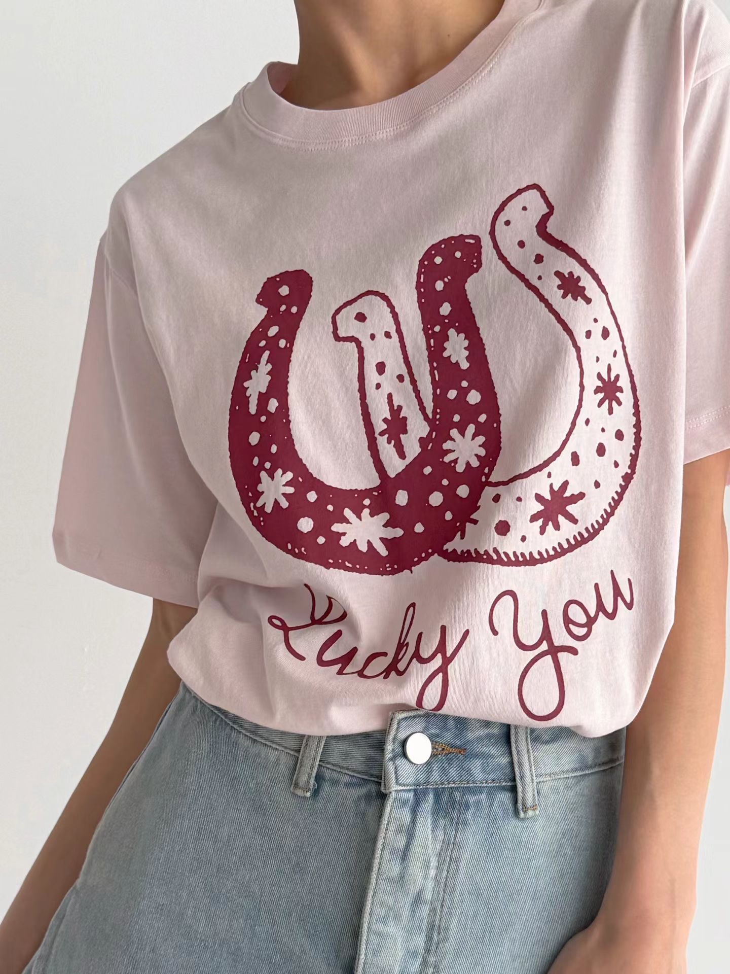 Marie馬鞍印花Tee