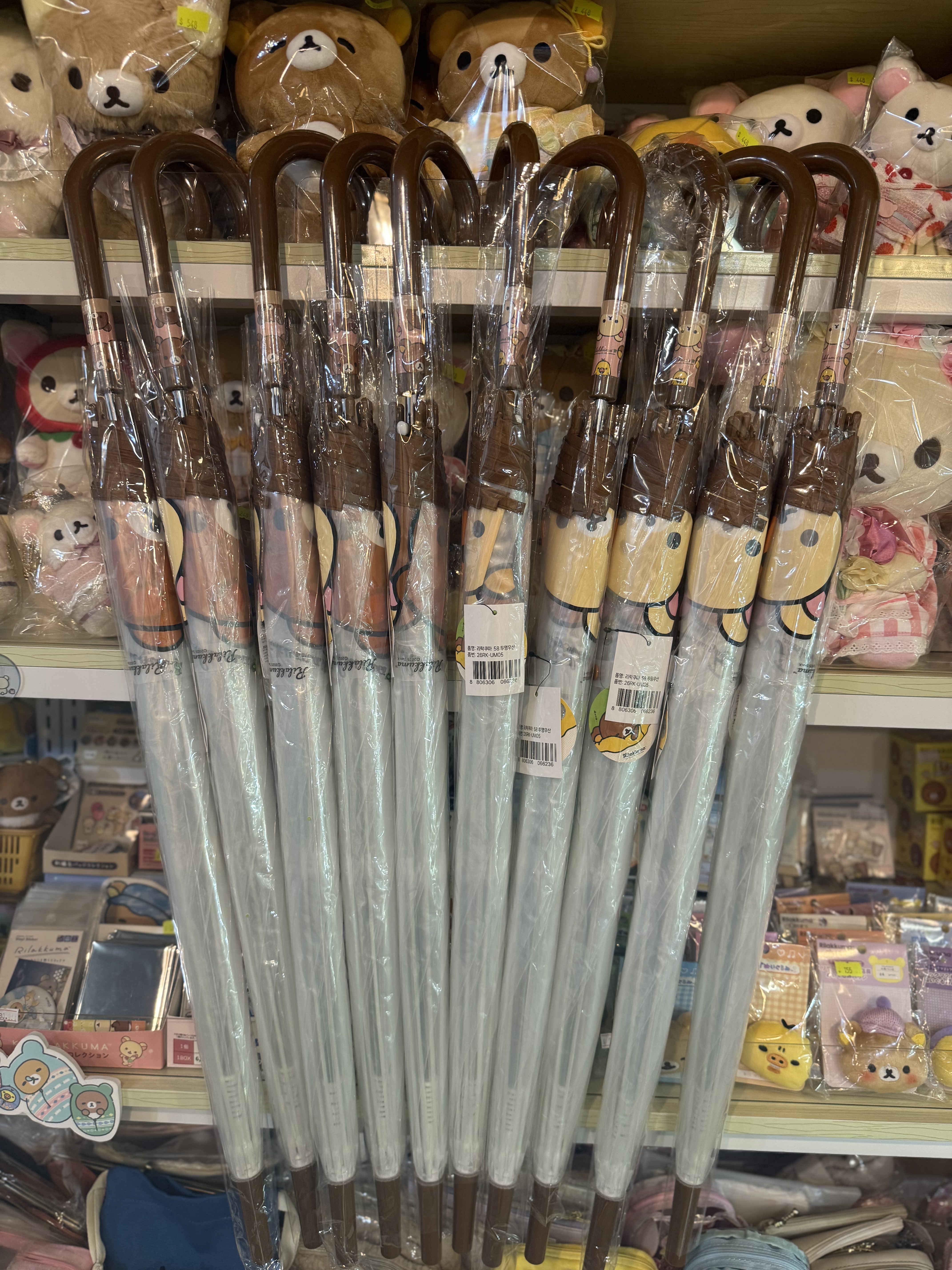 《現貨》全新Rilakkuma韓國專店限定 長身透明遮