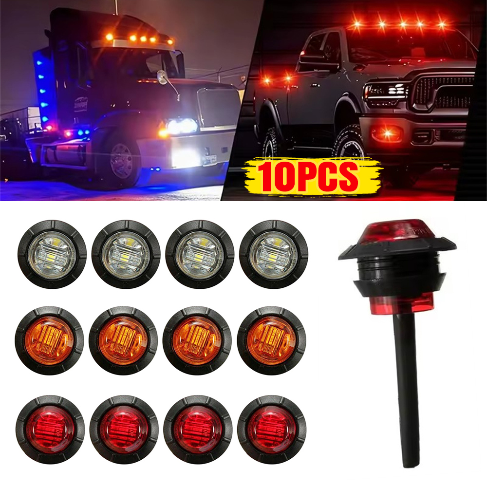 10x  LED卡車 貨車邊燈 白色 UB0263