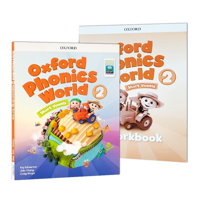 點讀Oxford Phonics World (Level 1-5) 牛津練習本一套10本自然拼讀 