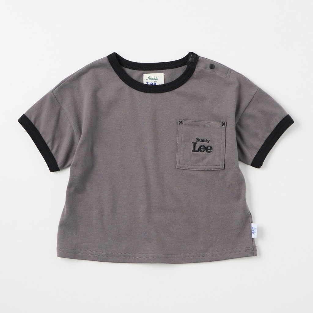 🇯🇵預訂 日本直送🇯🇵Buddy Lee 兩色標誌刺繡口袋印花滾邊短袖T恤