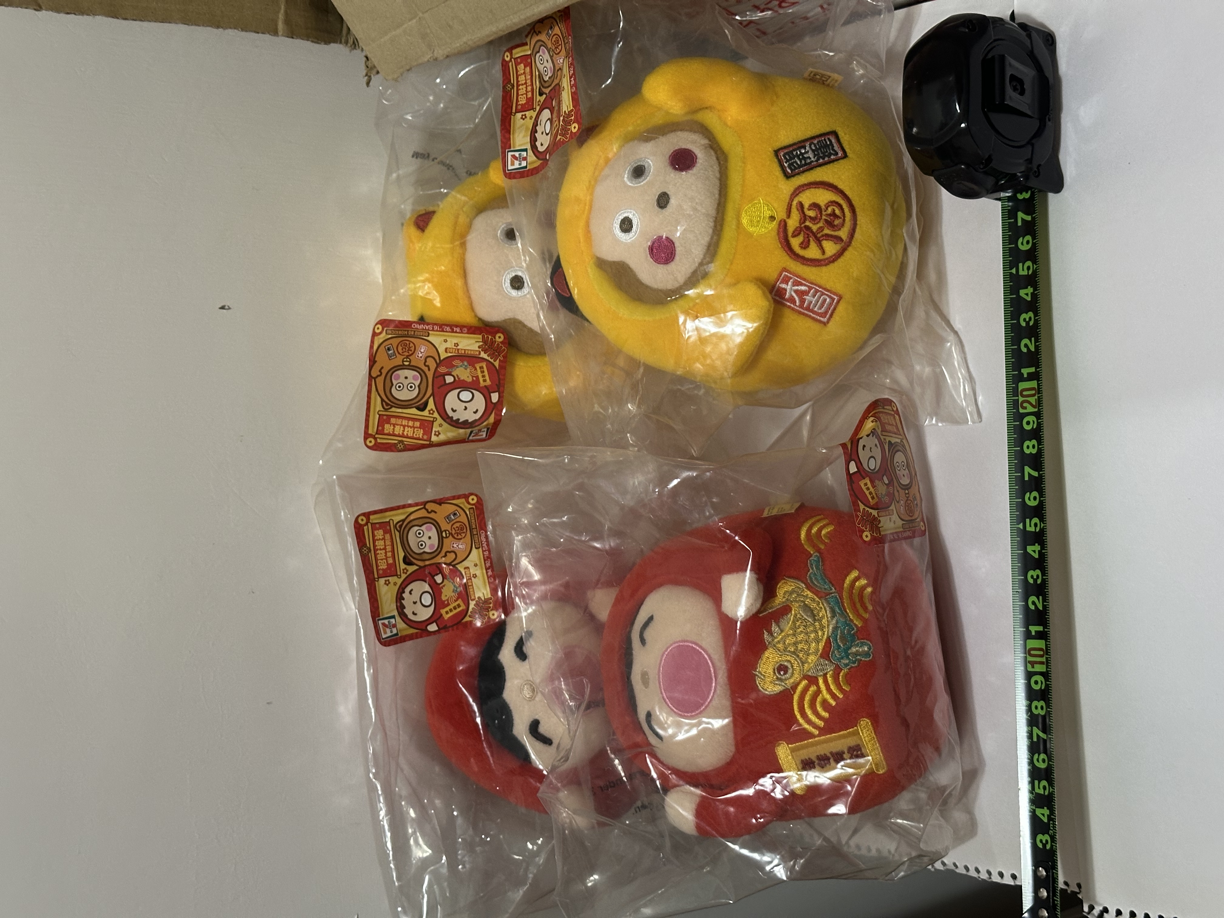 Sanrio 達摩公仔-大口仔、馬騮仔