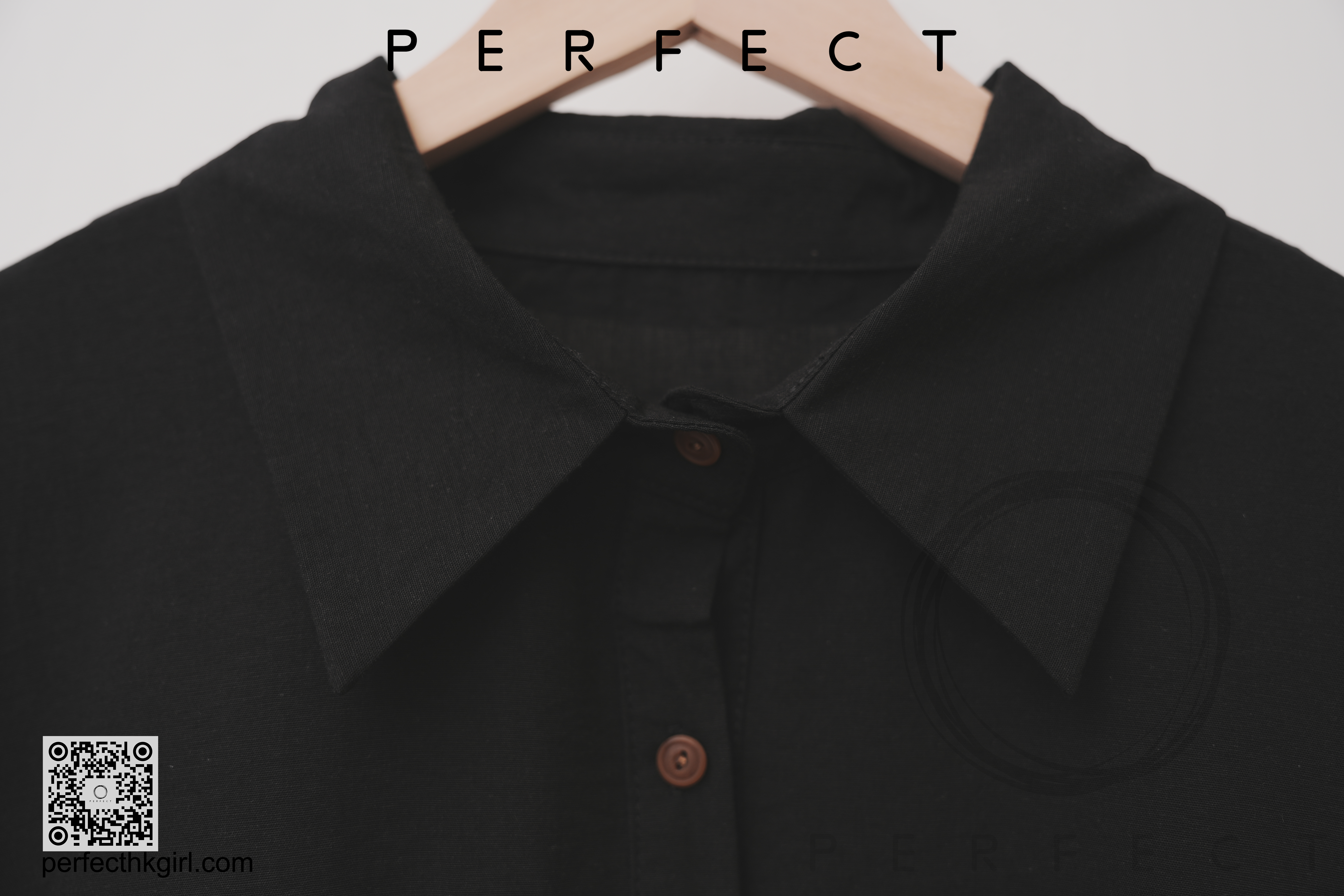 T0045_免皺文青裇衫（顯瘦黑色）