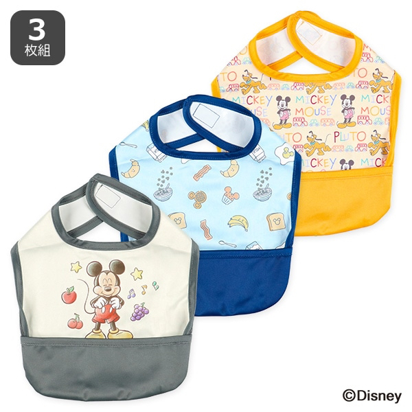 🇯🇵預訂 日本直送🇯🇵米奇印花無袖圍兜飯衣三件套