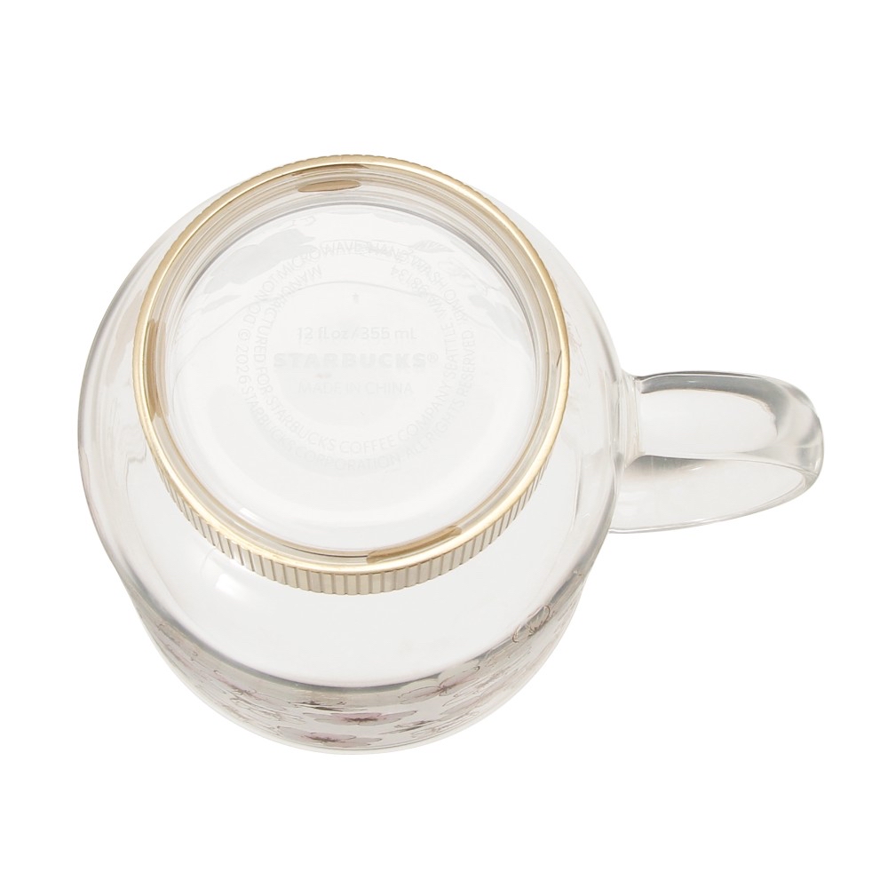 🎀【預訂】 Starbucks JP Sakura 2026 Collection 耐熱玻璃杯金色355ml