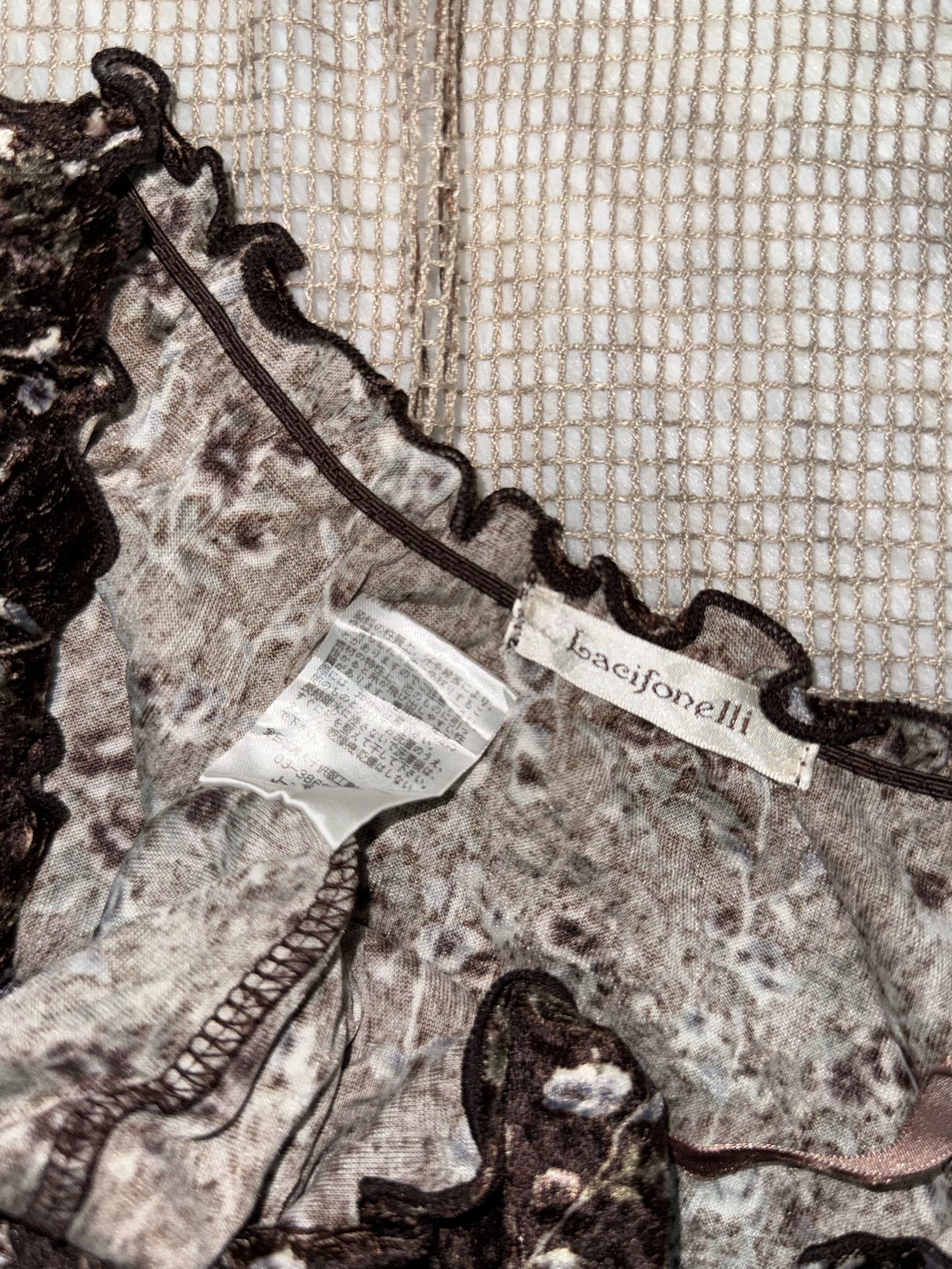 Shimmer Floral Ruffle Mini Dress