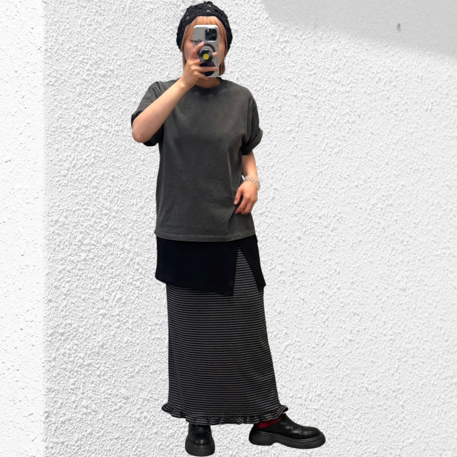 221272 淨色洗水Tee