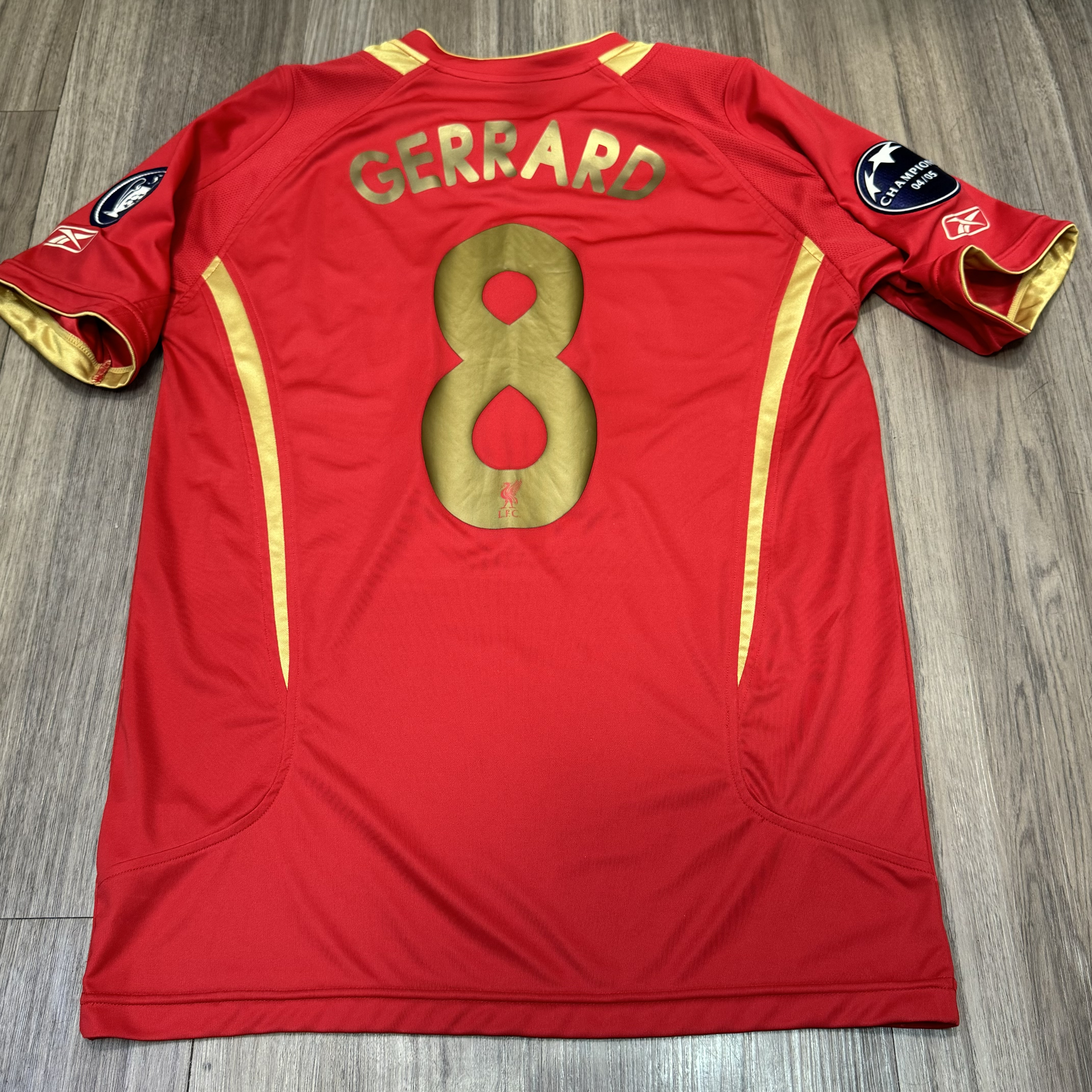 Liverpool 05/06 Champion league home shirt #8 Gerrard