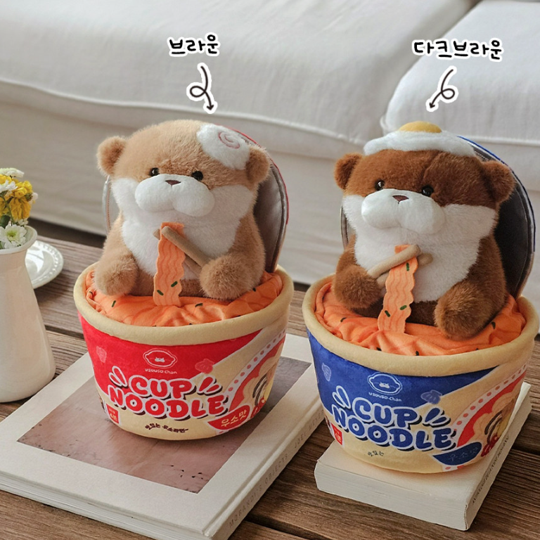 [Usousochan (우소우소짱)] 杯麵水獺27cm公仔 (2款)