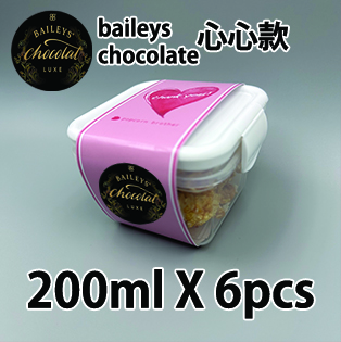 【心心紙腰封】 baileys chocolate luxe200ml小禮密實盒 X 6盒