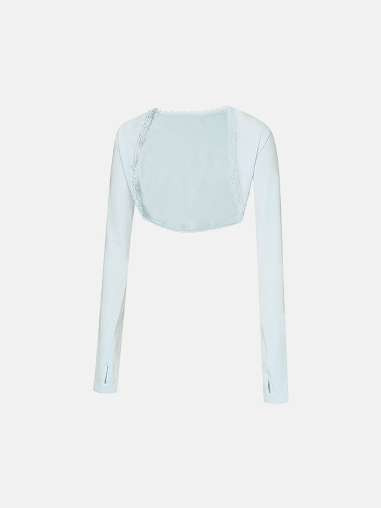 預購_Lace bolero cardigan by Grandeline