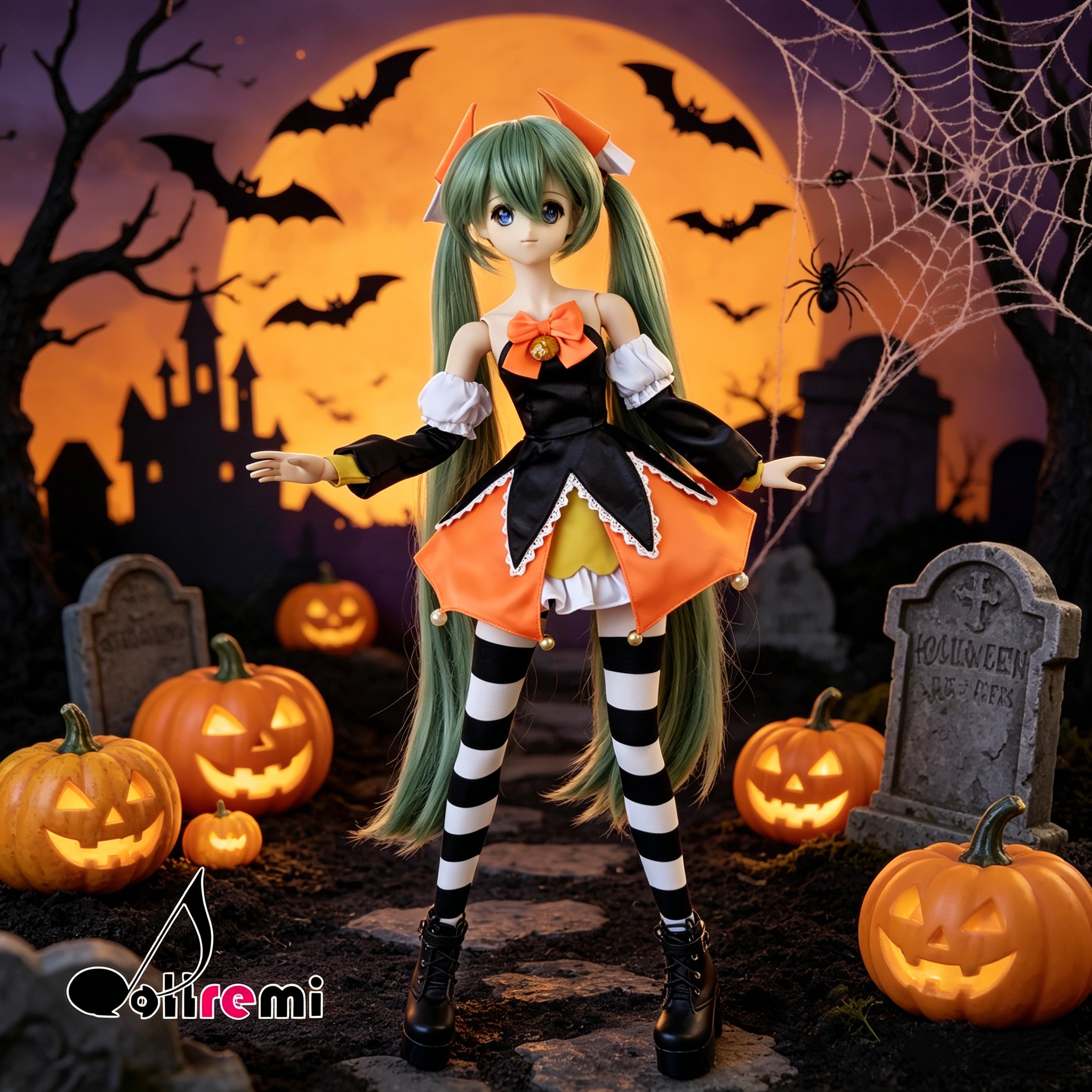 【dollremi】(DD0919) COS 初音未來 Hatsune Miku 萬聖節款式 Halloween Ver.