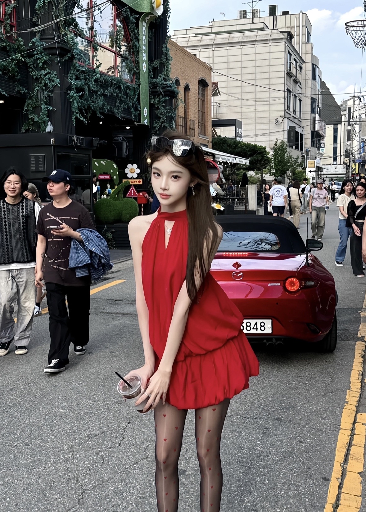 DR441辣妹露背挂脖