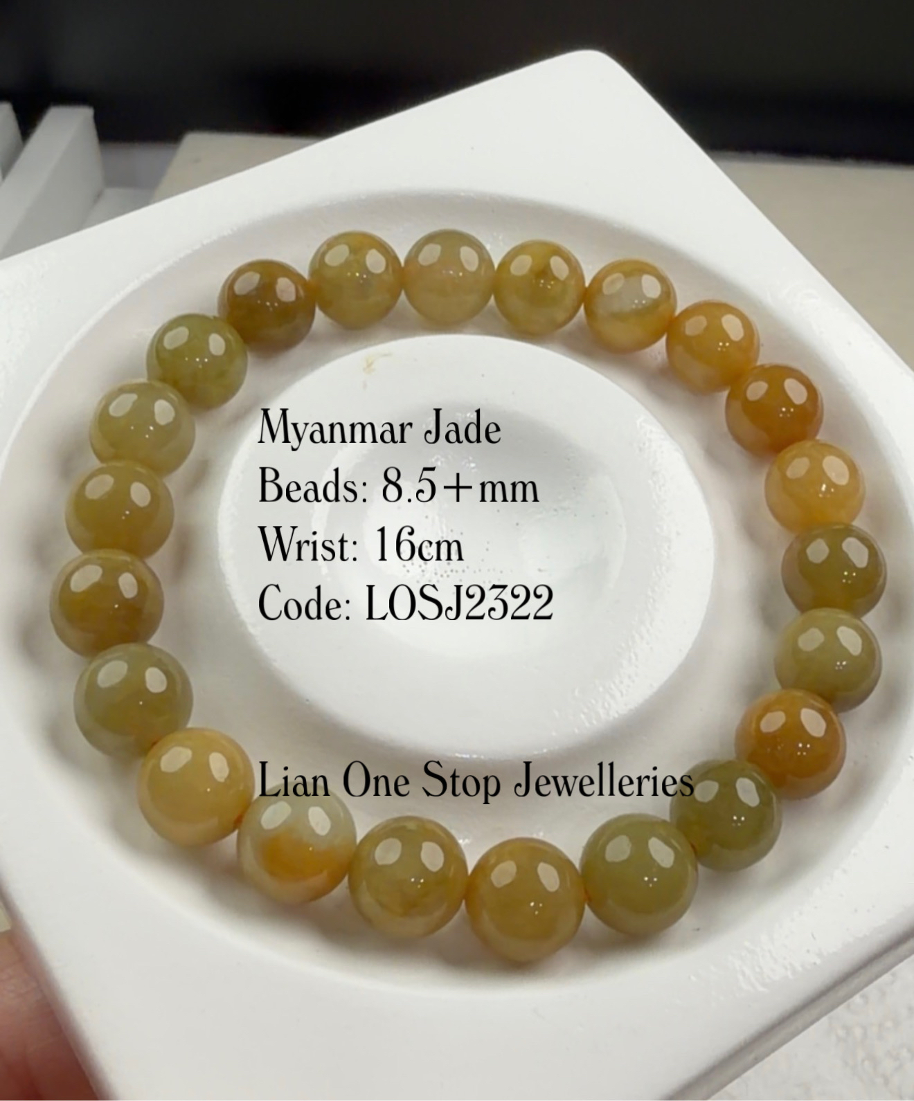 Code: LOSJ2322 Myanmar Jade 8+mm
