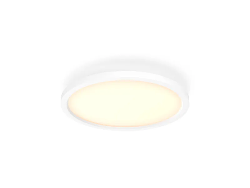 [飛利浦直送 原裝行貨2年保養] 飛利浦 Philips Hue Aurelle 圓形吸頂燈（白色）– 21W 智能 LED 面板燈 Hue White Ambiance 可調光 可調色溫 (不含調光器) Philips Hue Aurelle Round Ceiling Light (White) – 21W Smart LED Panel Light (without Dimmer)