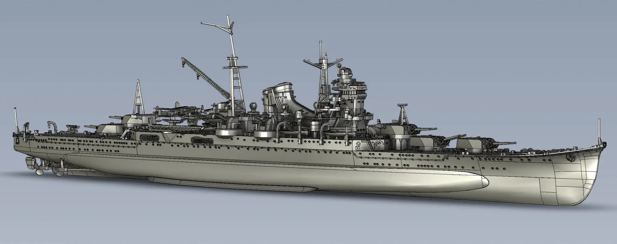 1/700 Japanese cruiser Mikuma (1942)