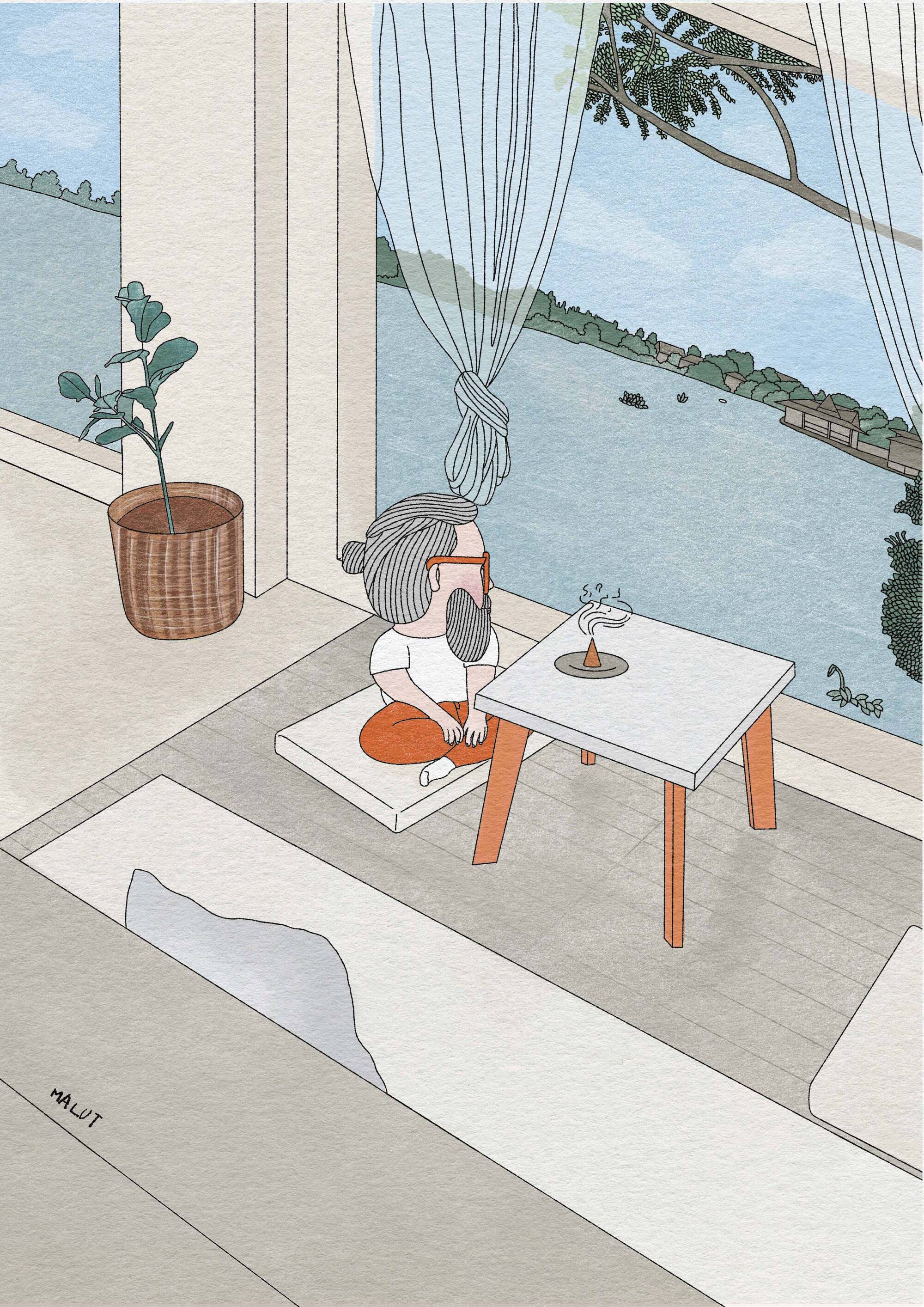 Malut Design - A3 ART PRINT Meditation 冥想