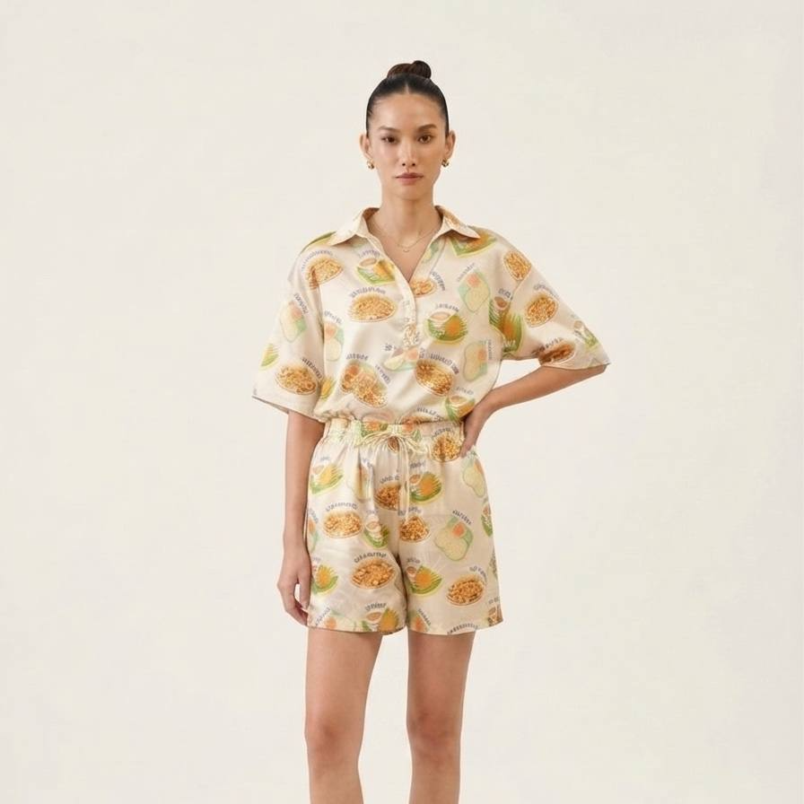 T6340 - Malaysian Food Blouse