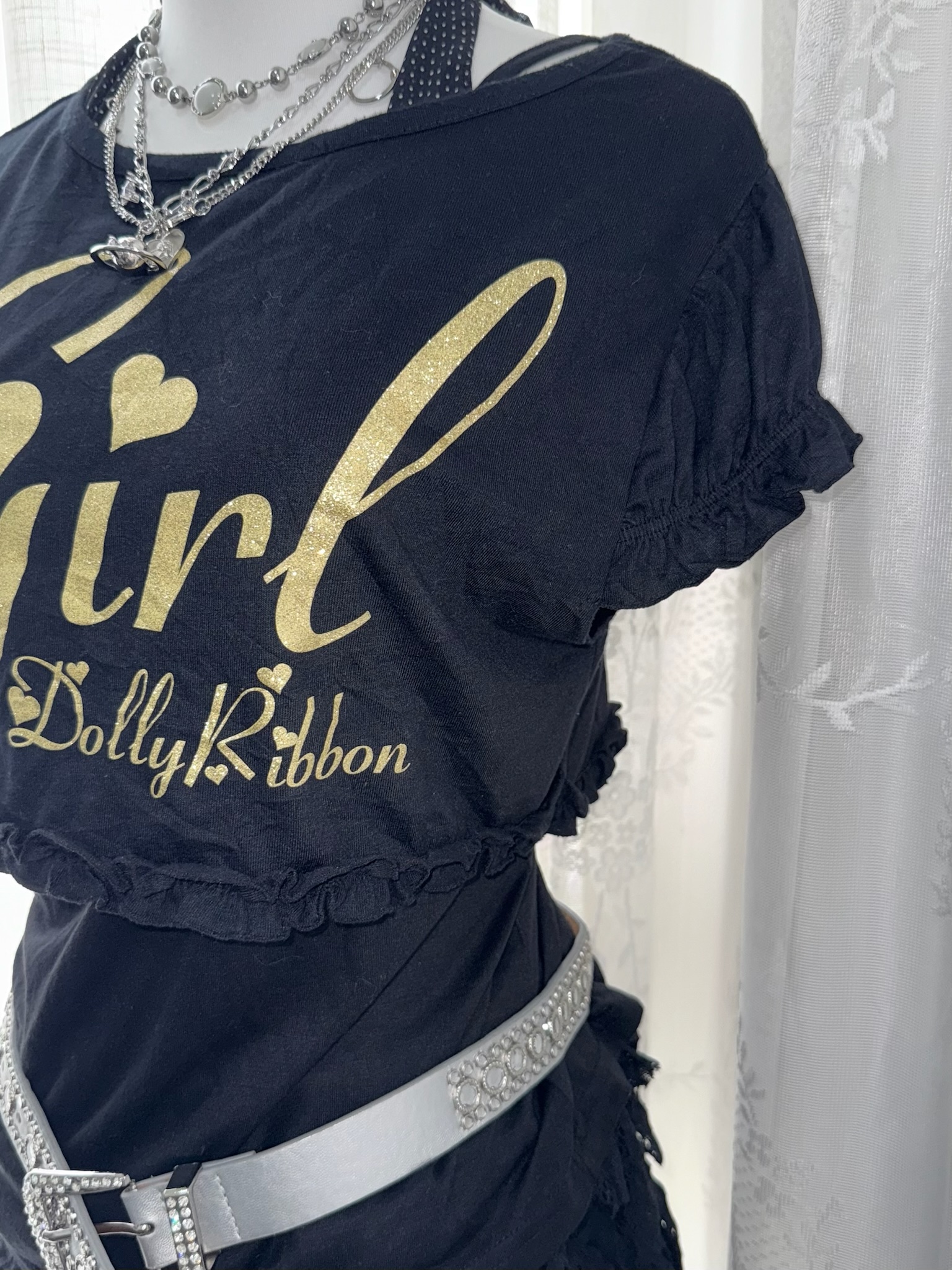 2000s Dolly Ribbon Inspired Harajuku Style Set 