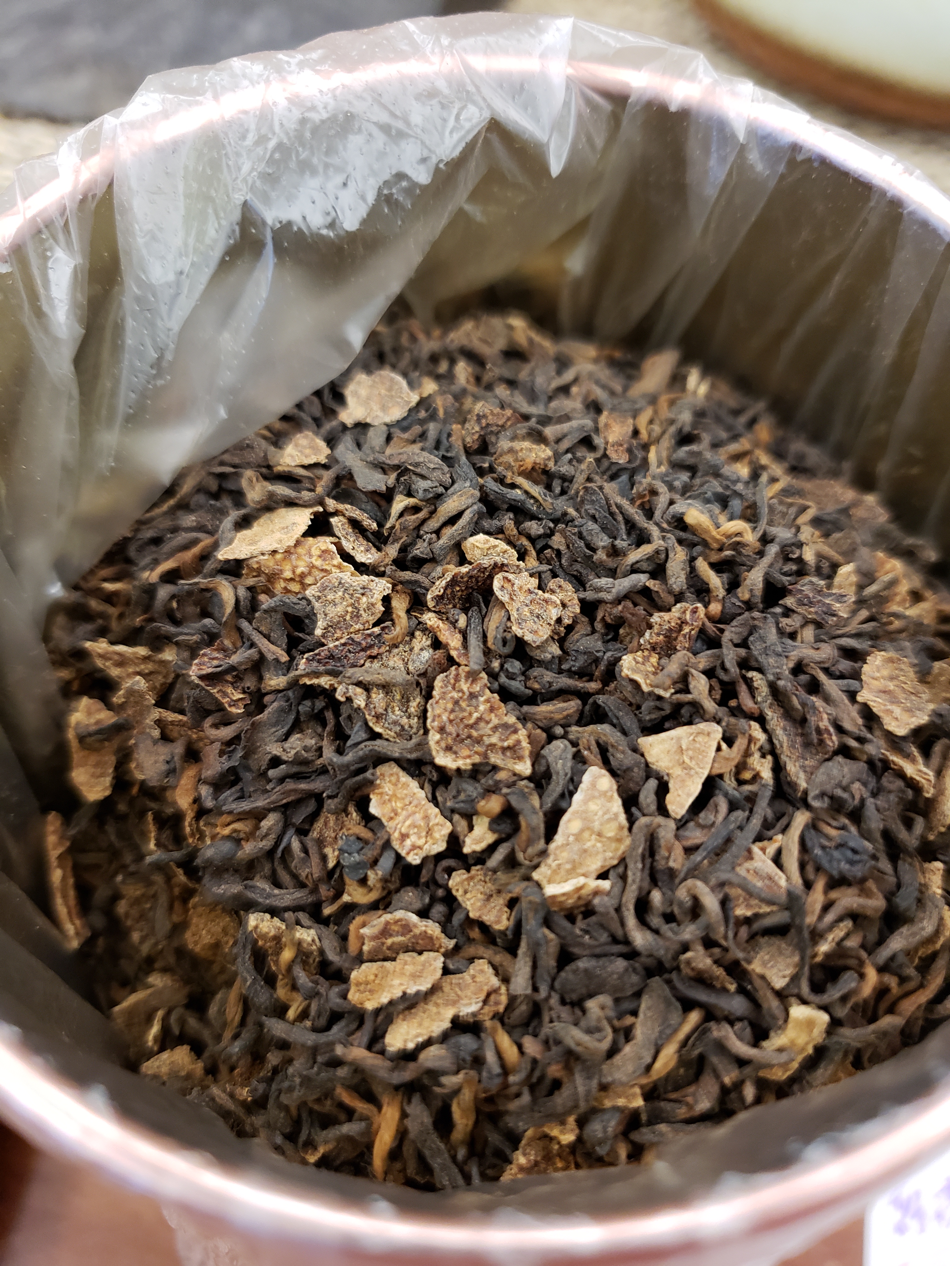 "至尊" <普洱陳皮茶> 2011年梅江大紅皮 配 2005年南糯山熟普春料 - 散茶