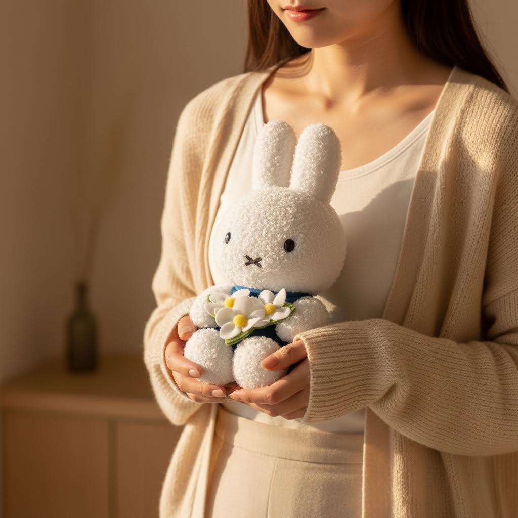 Miffy - 公仔 (藍色裙子捧花款)