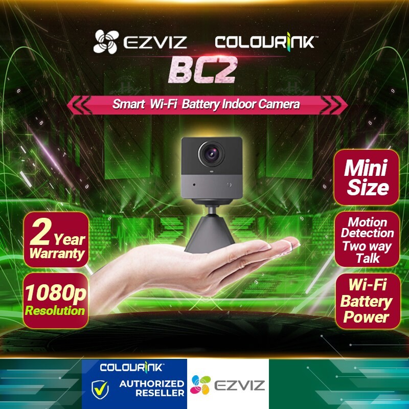 EZVIZ C6N BC2 INDOOR CCTV SECURITY SMART IP CAMERA WIRELESS DASHCAM HD ALARM MOTION INDOOR
