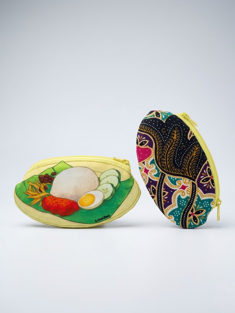 LD46 - Malaysia Heritage Batik Pouch (Nasi Lemak) 