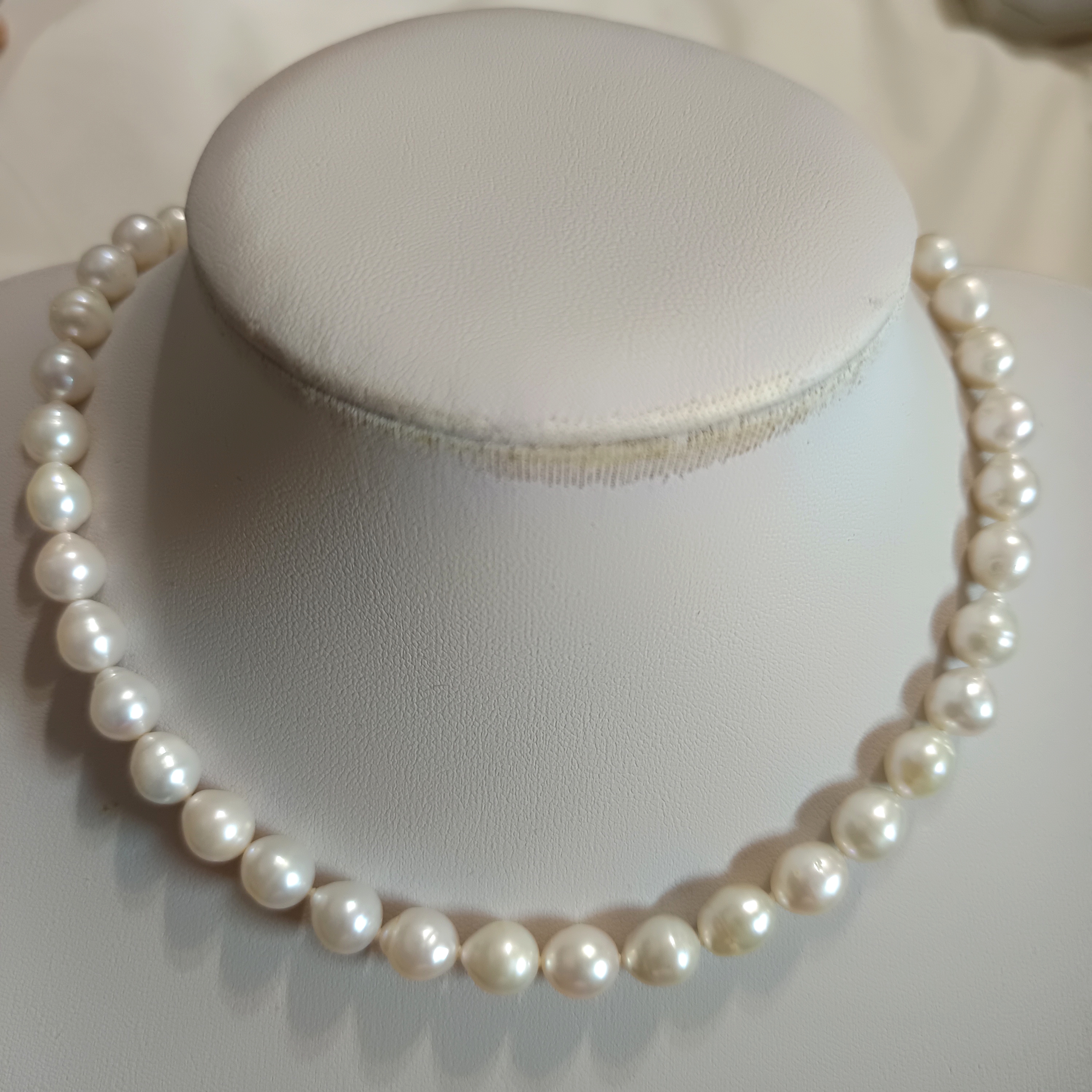 🎉特惠孤品‼️淡水愛迪生胖水滴巴洛克珍珠925銀扣頸鍊