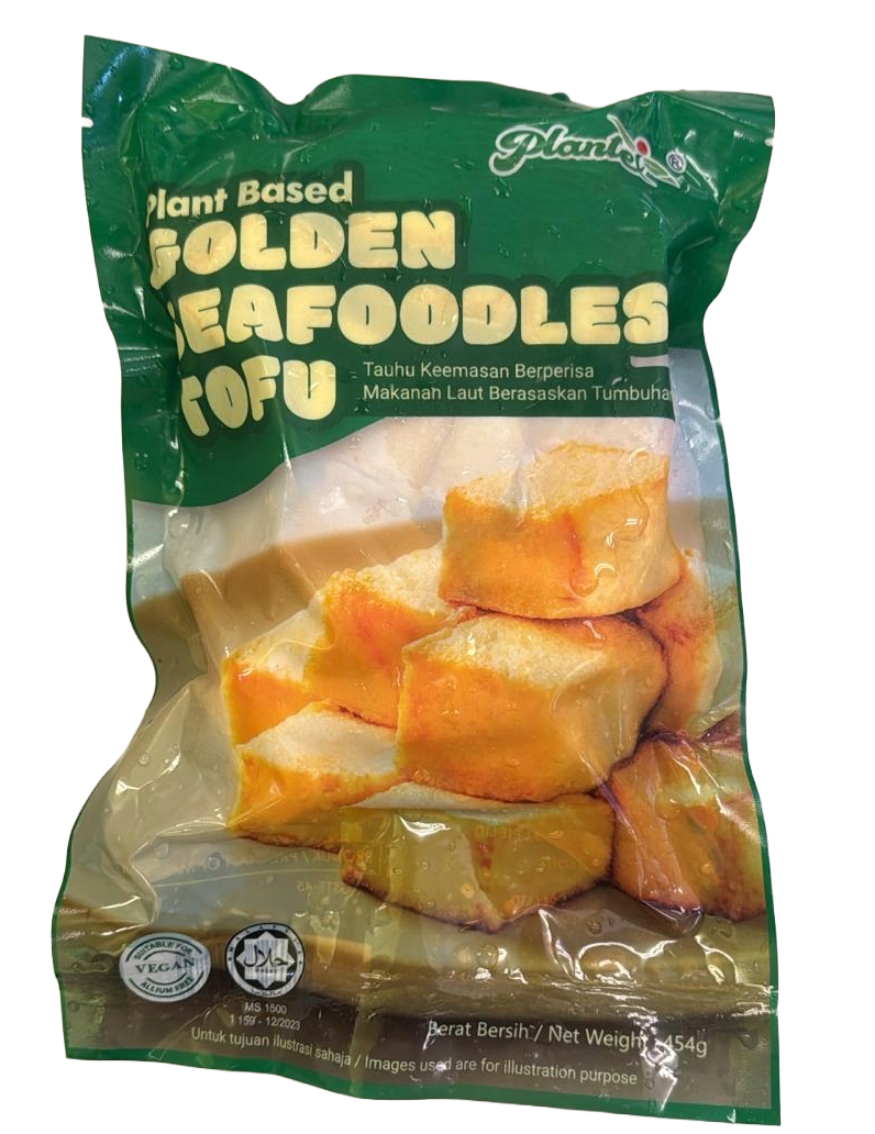  沛然素-純素黃金海鲜豆腐(純素) 454g/ Plant Based Golden SeafoodLess Tofu (Vegan) 454g