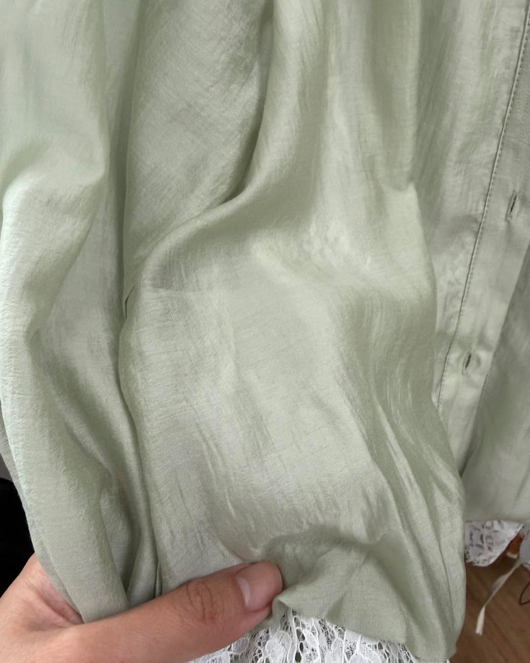 lace拼接假兩件恤衫