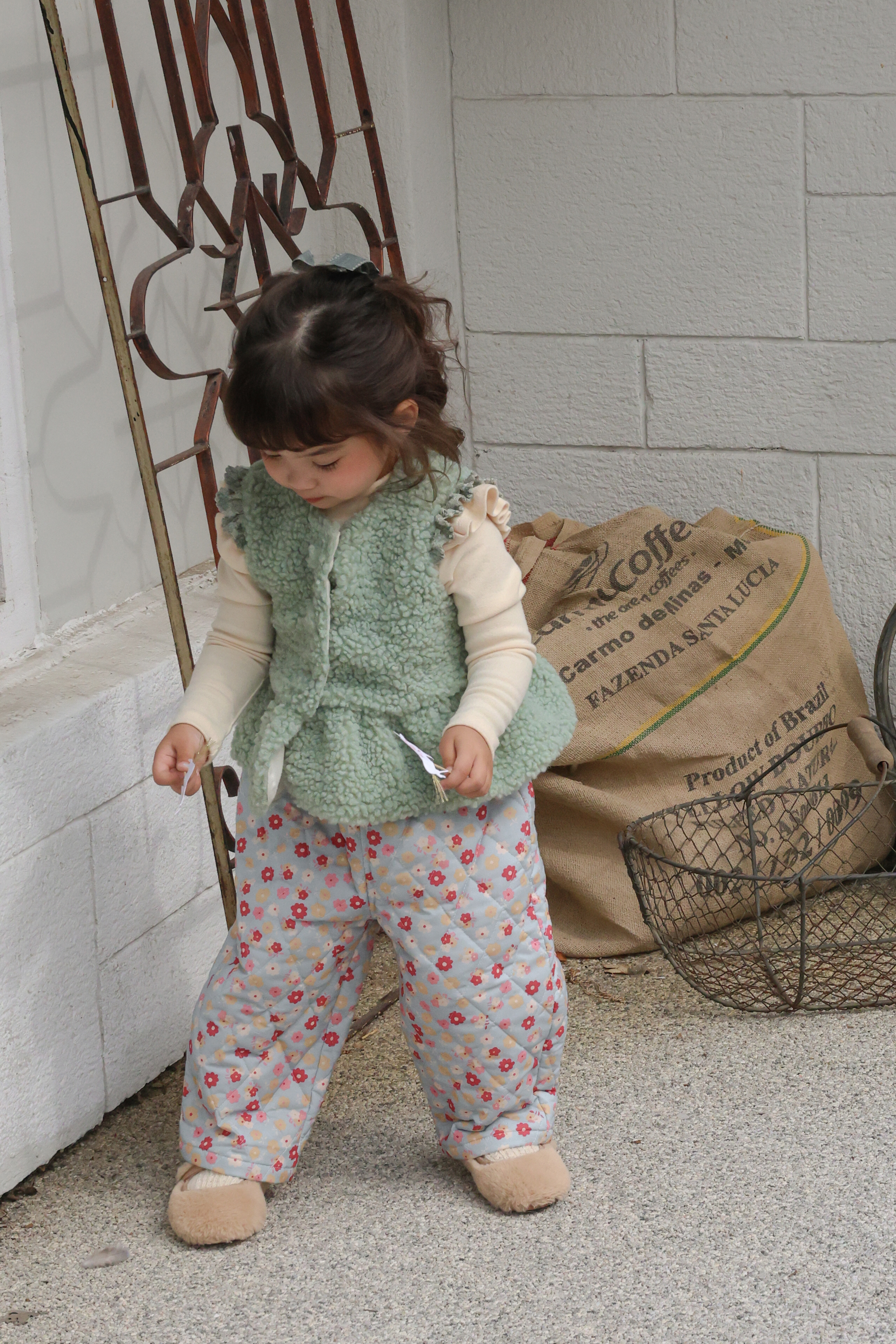 FLO | Pposong fur vest Green