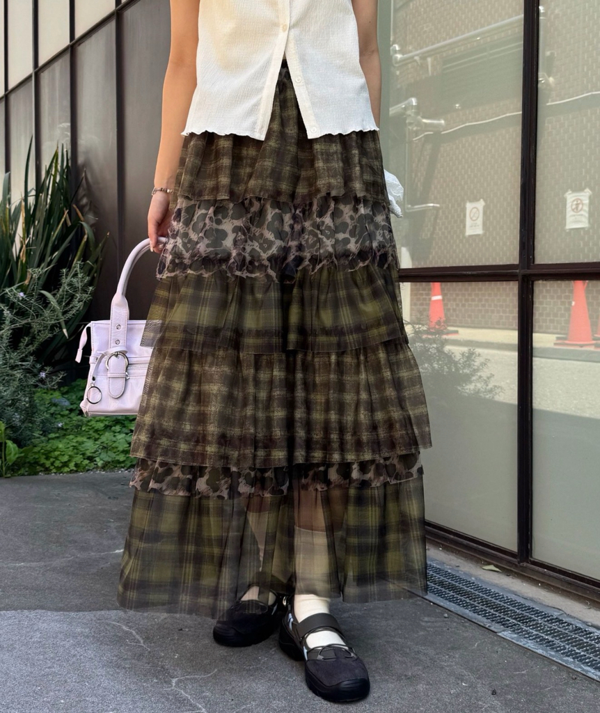 日本紗紗長裙