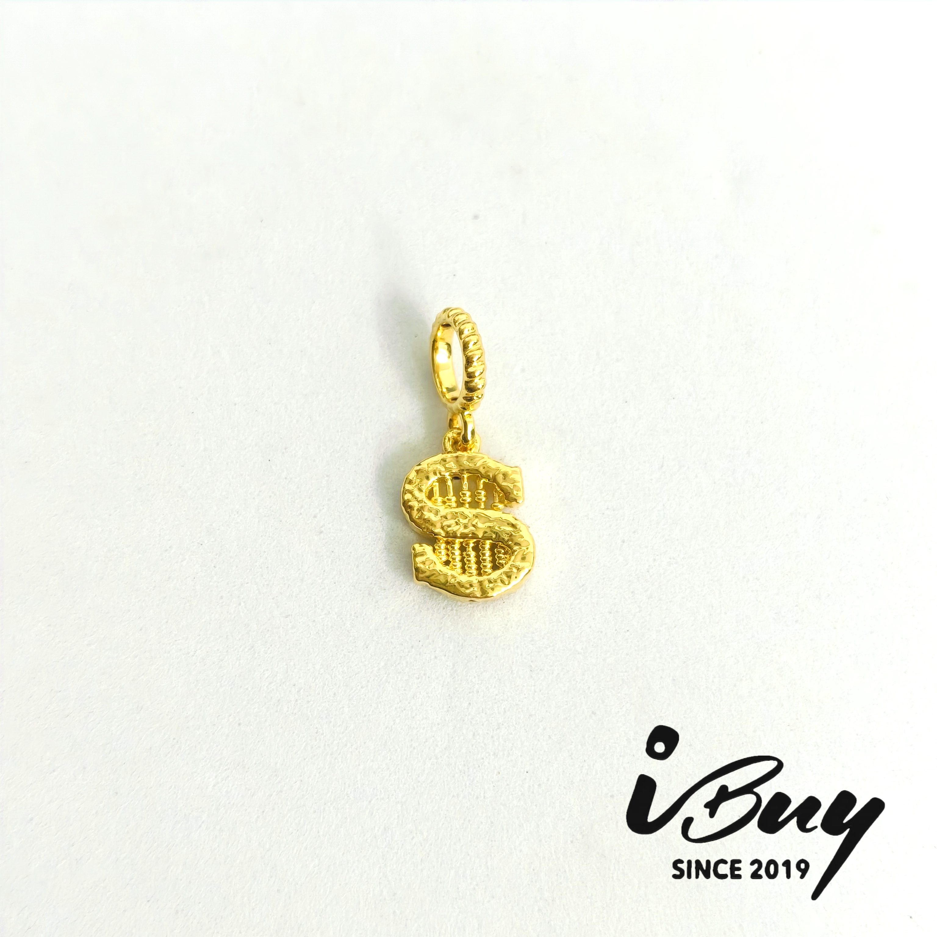 916 HARD GOLD $ ABACUS CHARM 916 硬金 $算盘串咀