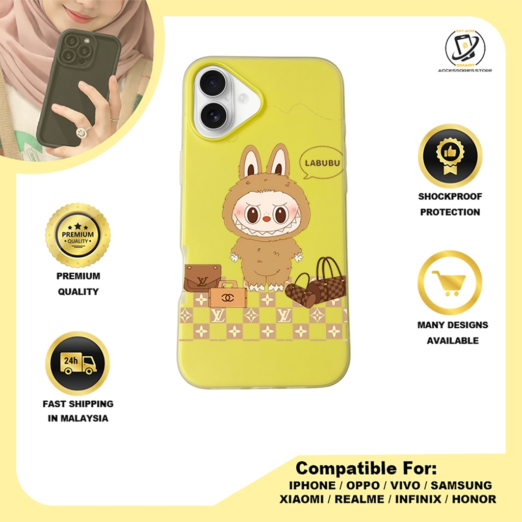 JELLY CASE PHONE FOR IPHONE - DESIGN LABUBU B